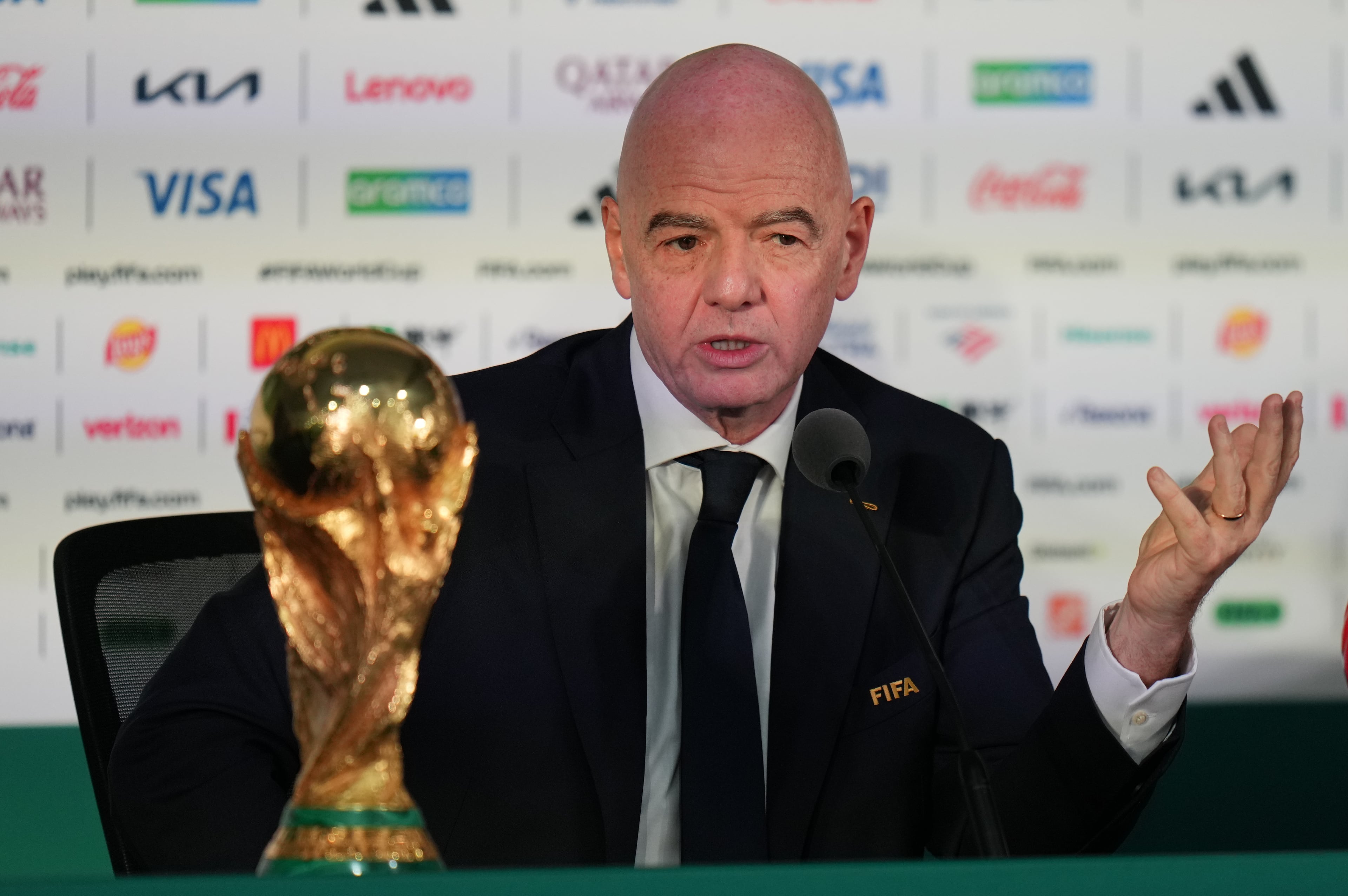 Soccer FIFA Infantino Critics