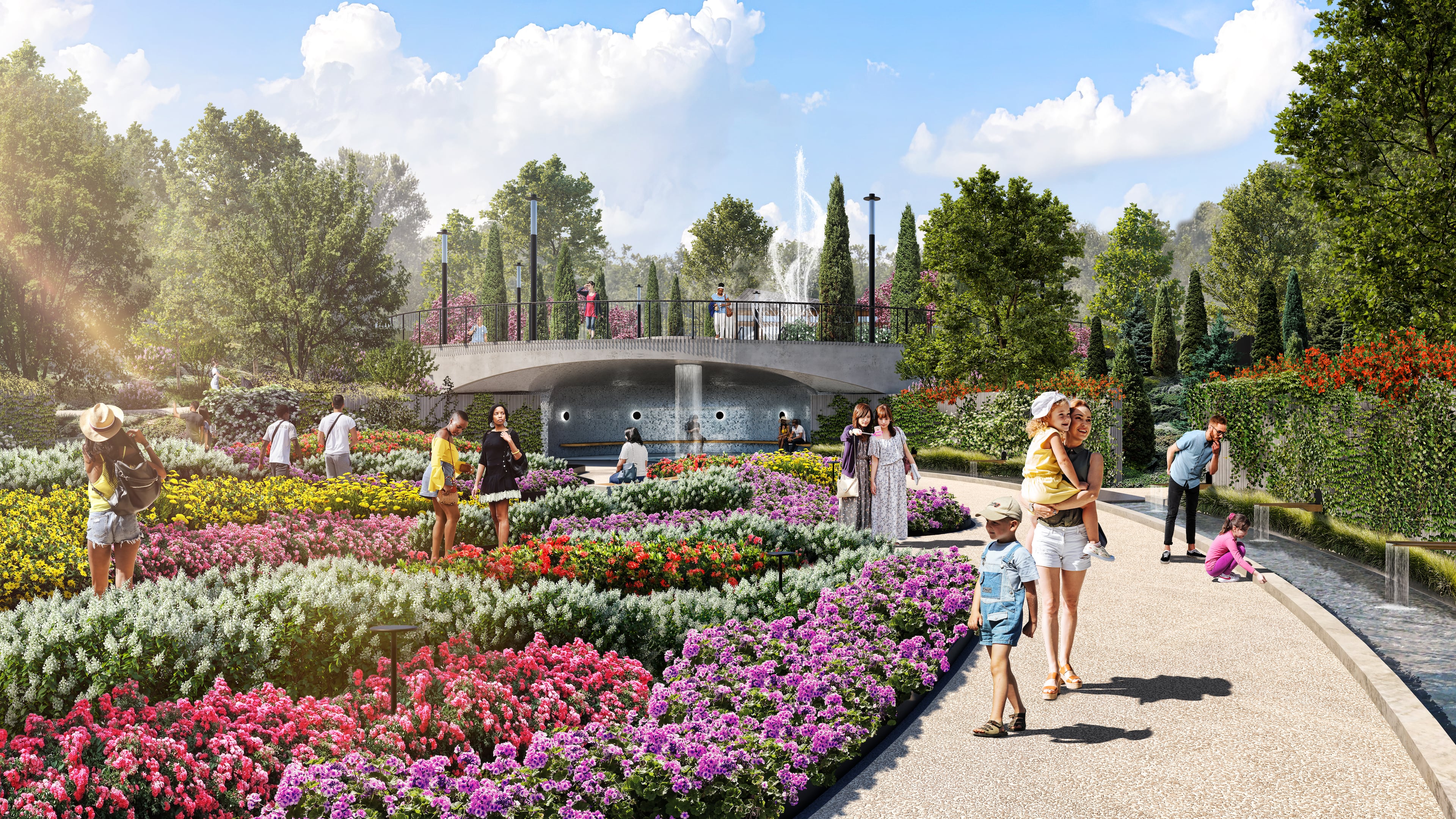 This is a rendering of the $160 million expansion to the Atlanta Botanical Garden, which will connect it directly to the Atlanta Beltline. (Courtesy of Hoerr Schaudt Landscape Architects)