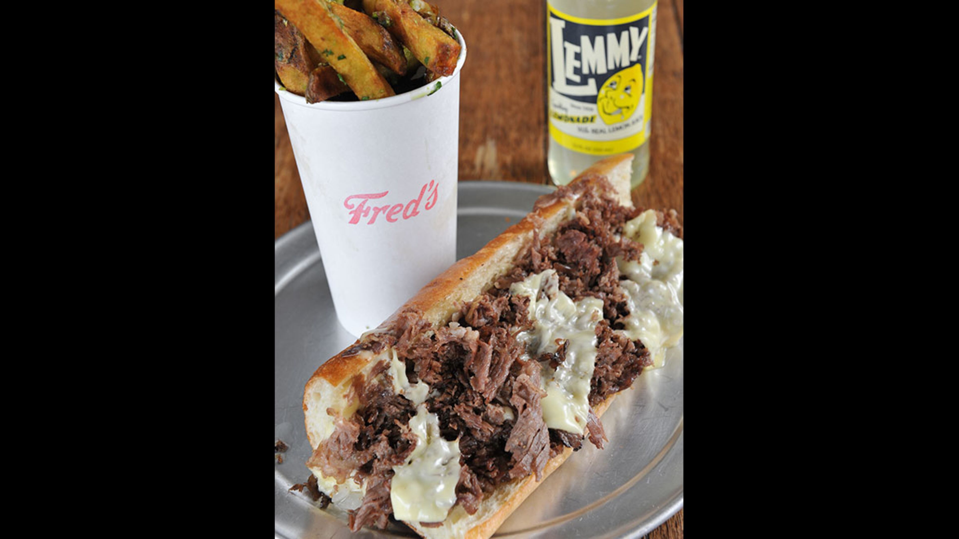 The cheesesteak sandwich at Fred's Meat & Bread.