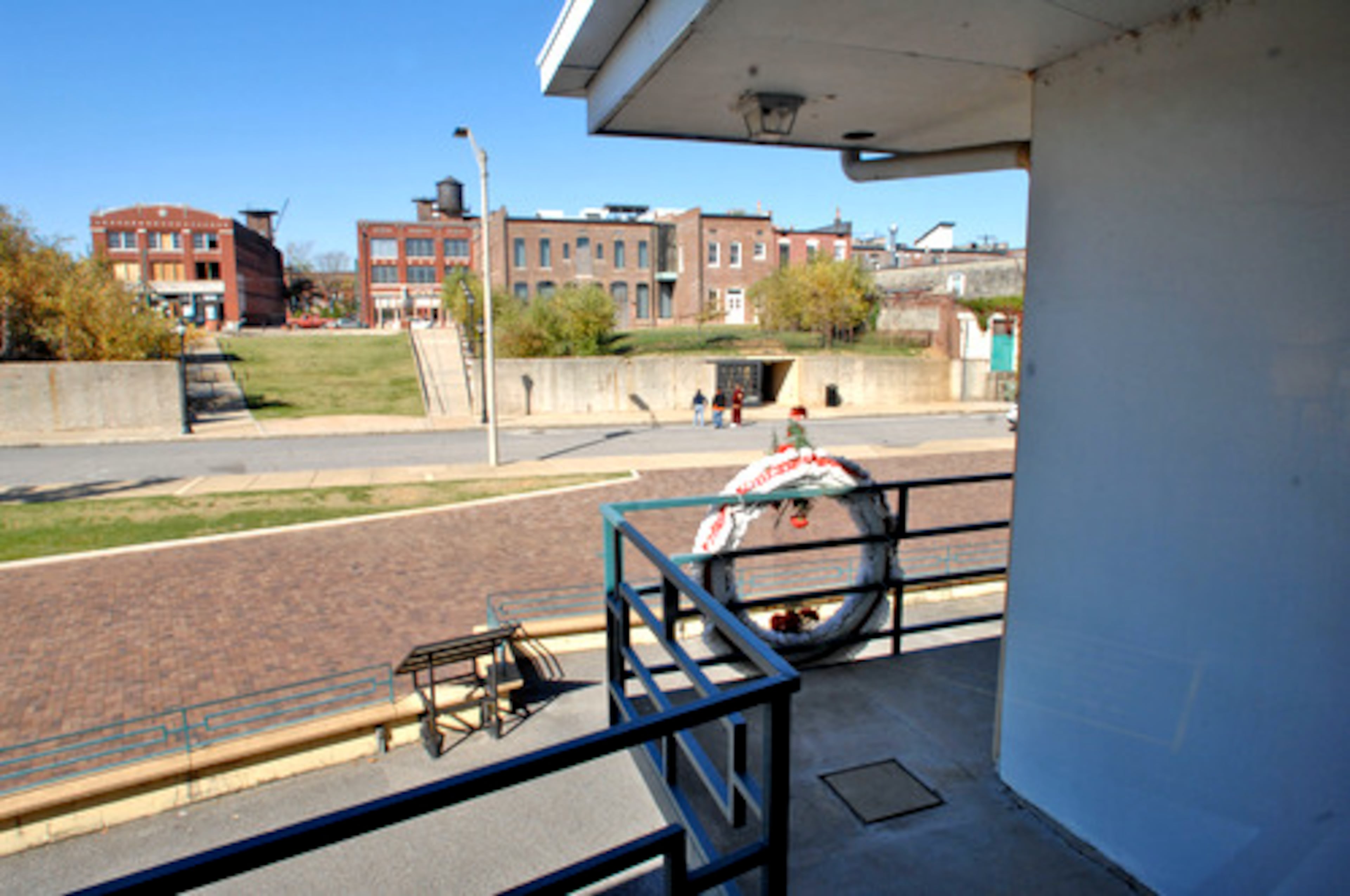 The balcony of the Loraine Hotel where King was assassinated, is now part of the the National Civil Rights Museum in Memphis.