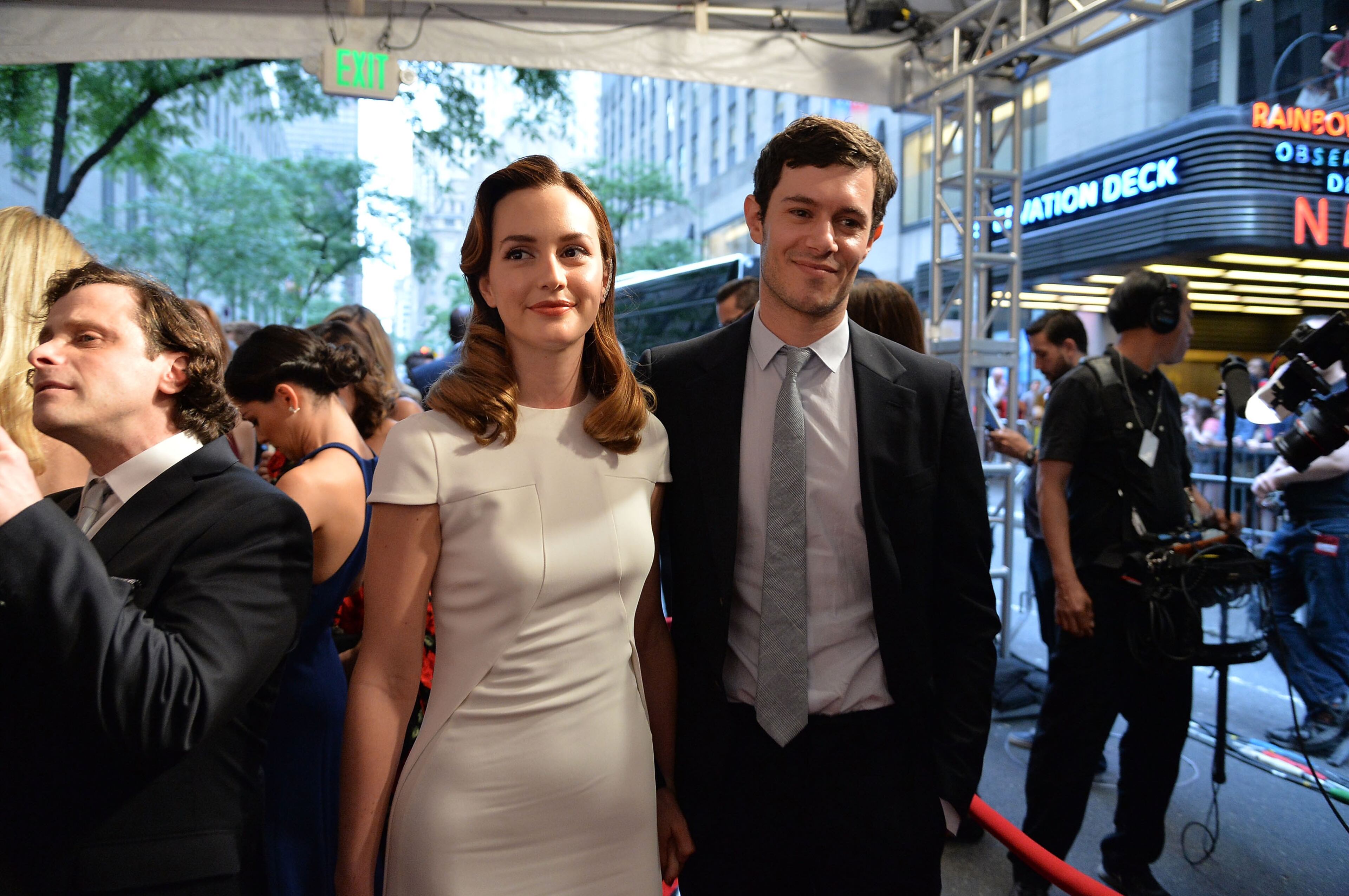 MAY: "Gossip Girl" actress Leighton Meester and her husband, 'The O.C." actor Adam Brody, announced they are expecting their first child. (Photo by Mike Coppola/Getty Images for Tony Awards Productions)