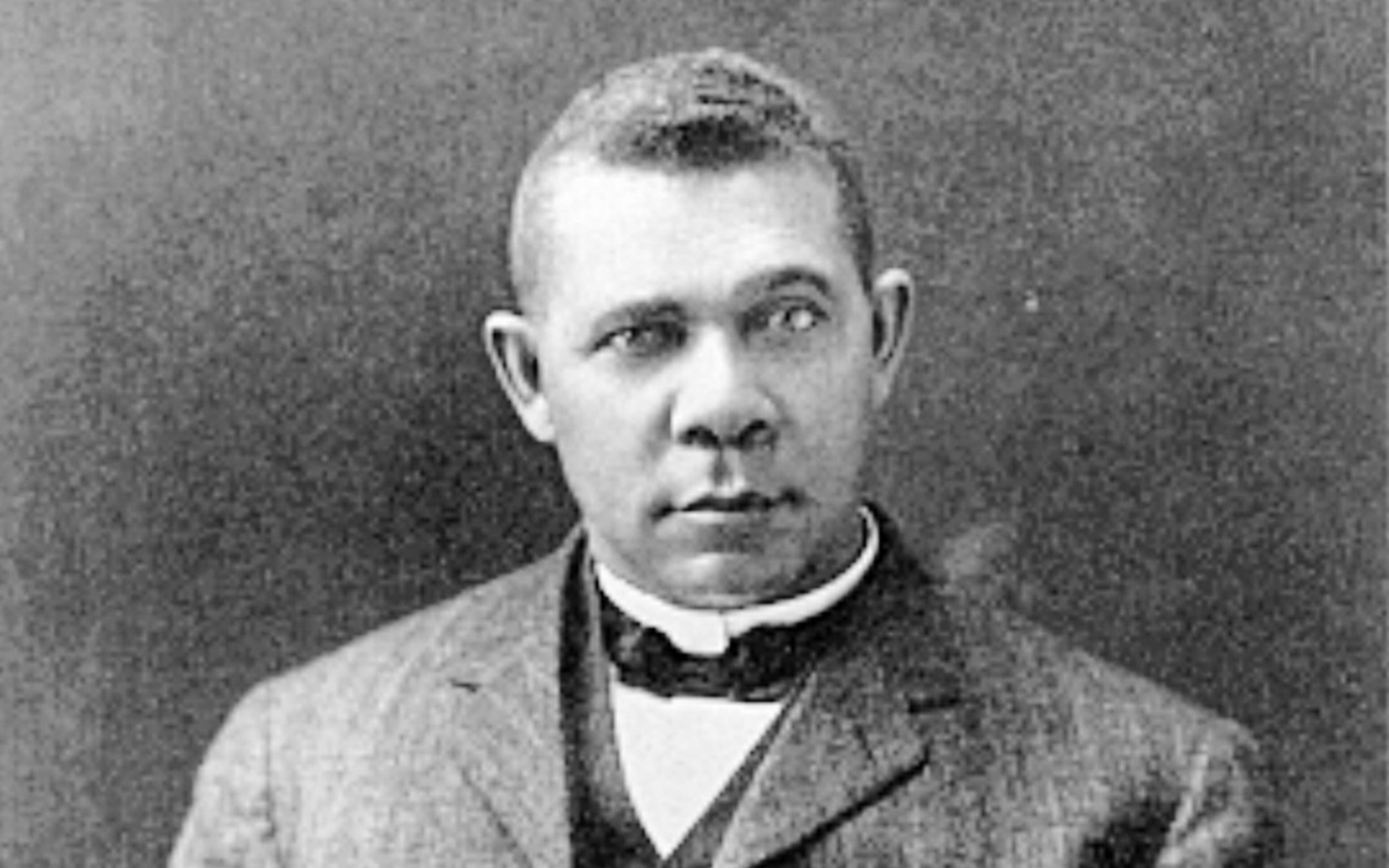 Booker T. Washington: Hampton Institute's most illustrious alumnus, Booker T. Washington (class of 1875), was born a slave and went on to become a great orator and national leader, even advising presidents. He cofounded the Tuskegee Institute in 1881 and delivered his famous "Atlanta Compromise" accommodationist speech in 1895. He died in 1915.