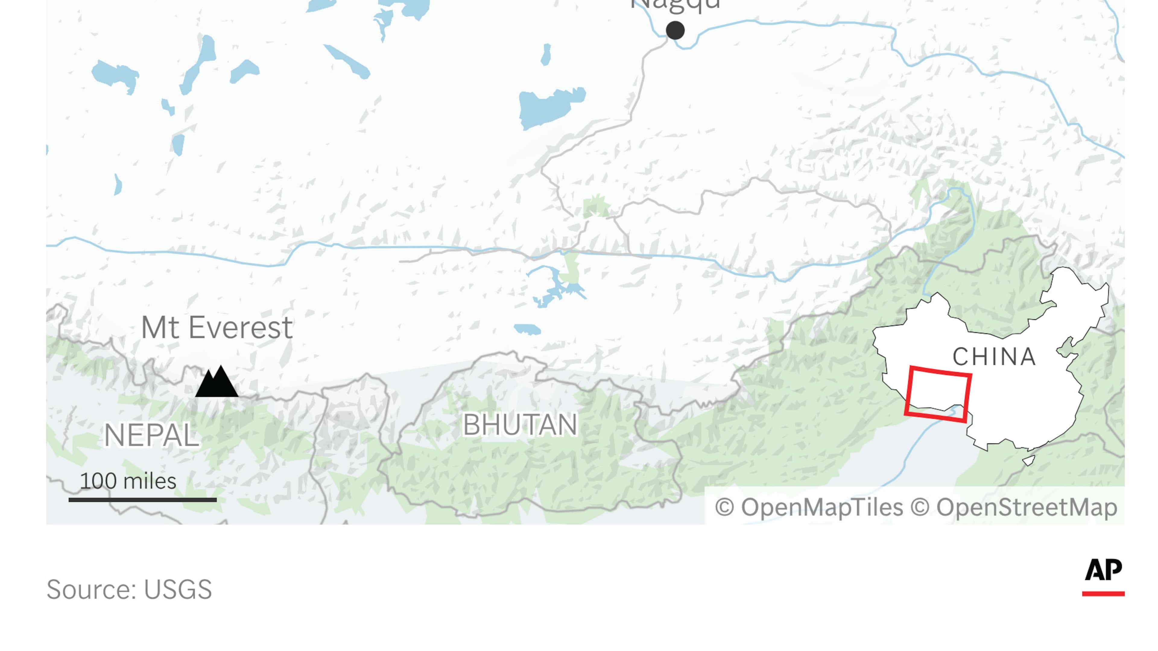 A powerful earthquake jolted southwestern China Thursday. (AP Digital Embed)