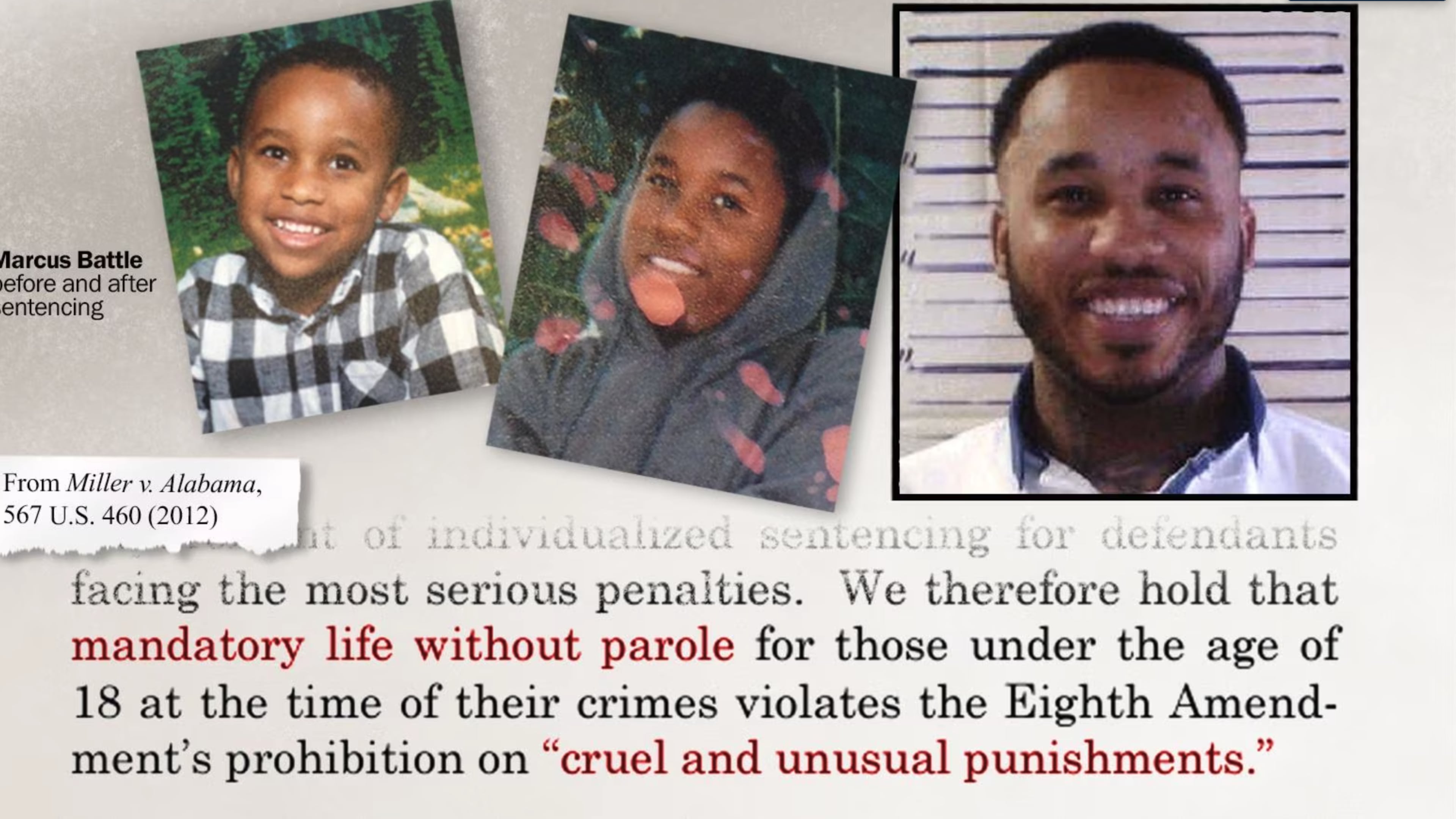 Juvenile lifer Marcus Battle