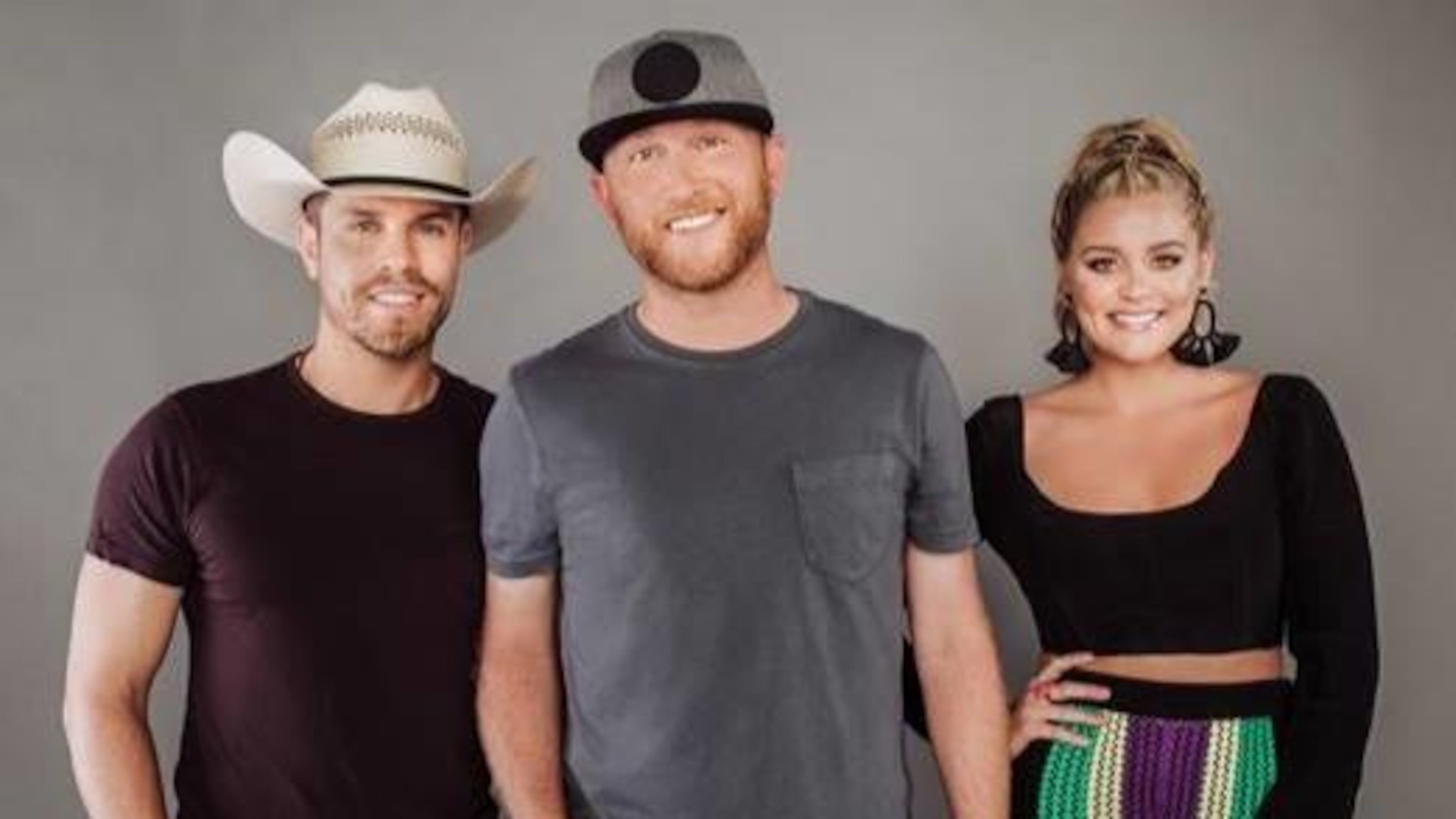Cole Swindell (center) will be joined by Dustin Lynch and Lauren Alaina for his fall tour.