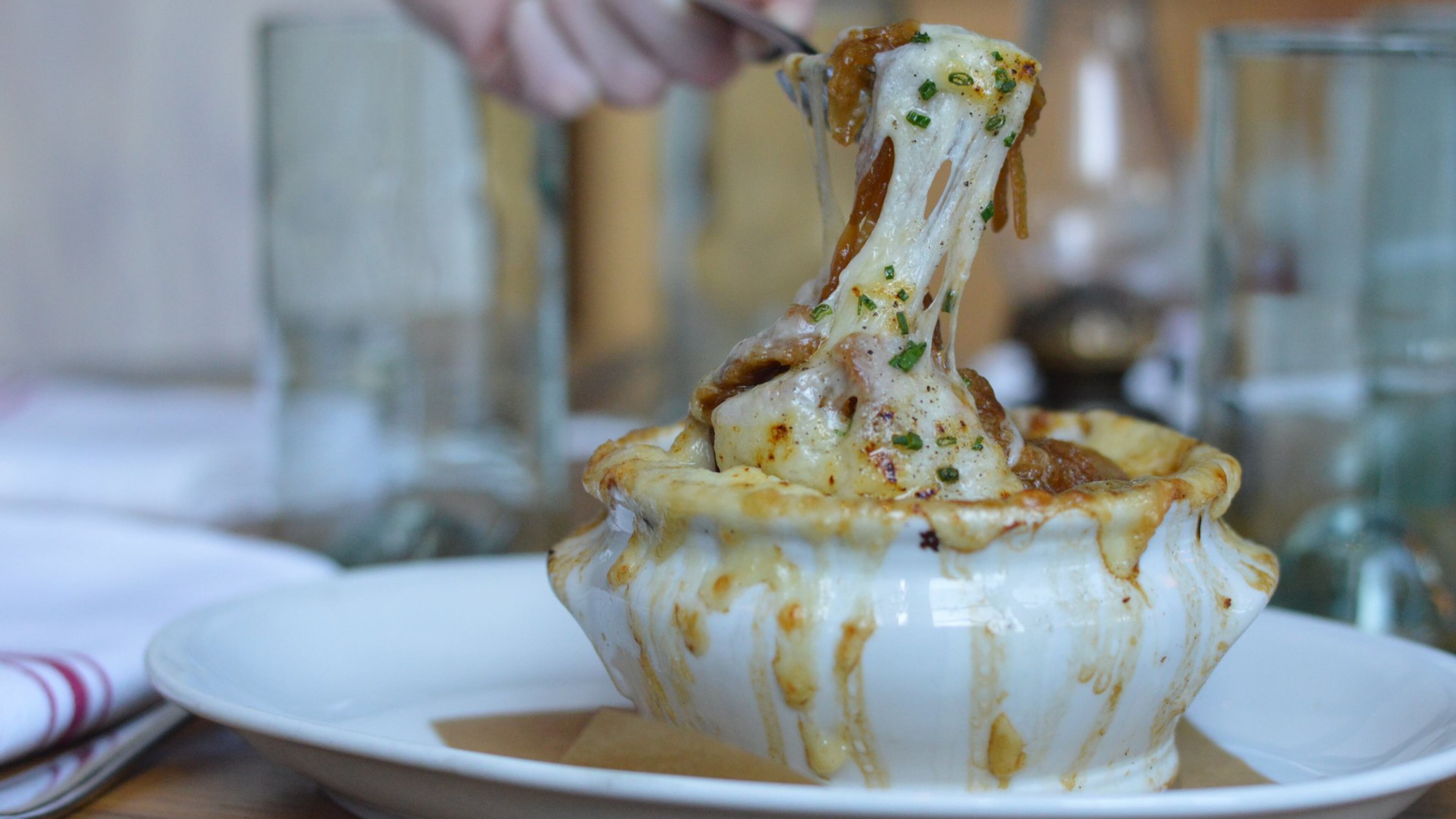 King + Duke’s Coal Roasted Onion Soup is topped with melted Mahon cheese. And as impressive as the cheese is, there’s plenty more about this soup to love. CONTRIBUTED BY HENRI HOLLIS