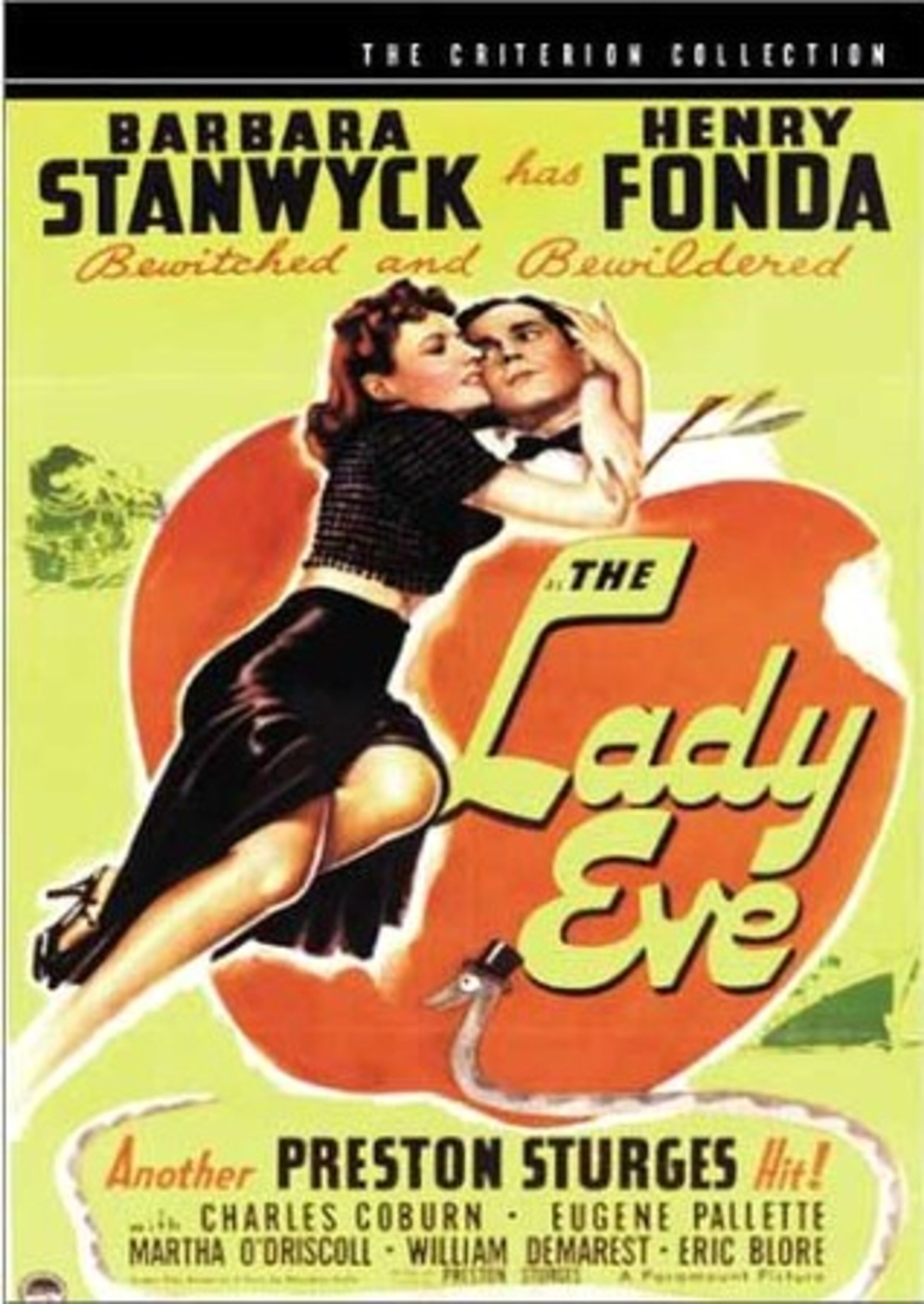 HENRY FONDA, "The Lady Eve" (1941): I like this witty comedy pairing Fonda with an on-fire Barbara Stanwyck as much as "The Thin Man." Which means when I watch it, I laugh a lot.