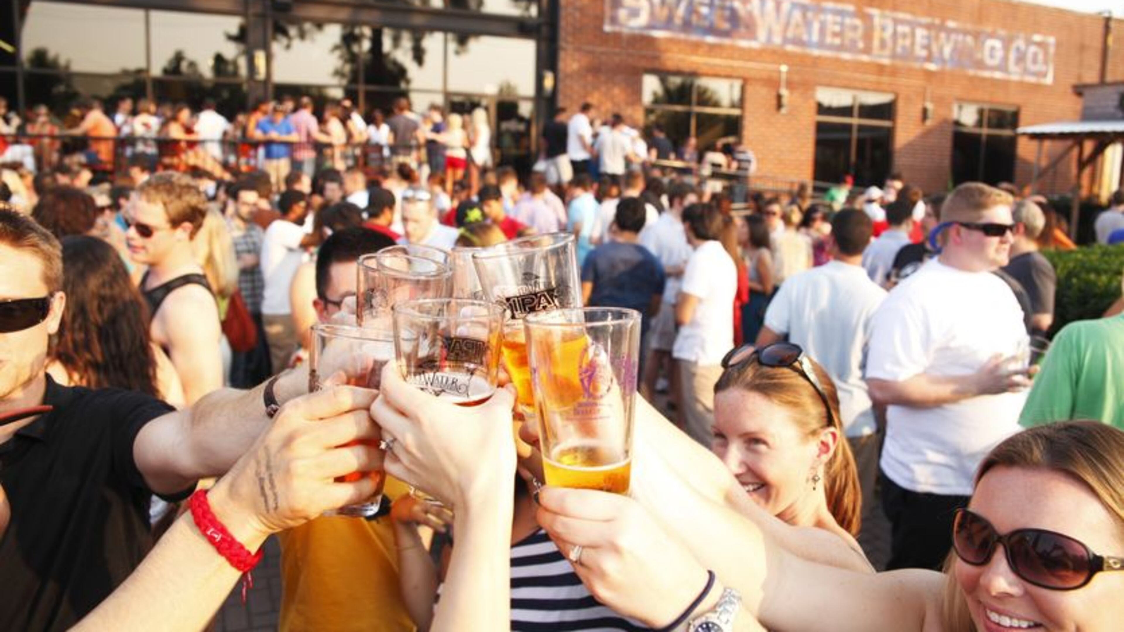 Cheers to beer at SweetWater Brewing tours and tastings, a showplace for Georgia craft beer. CONTRIBUTED BY SWEETWATER BREWING CO.