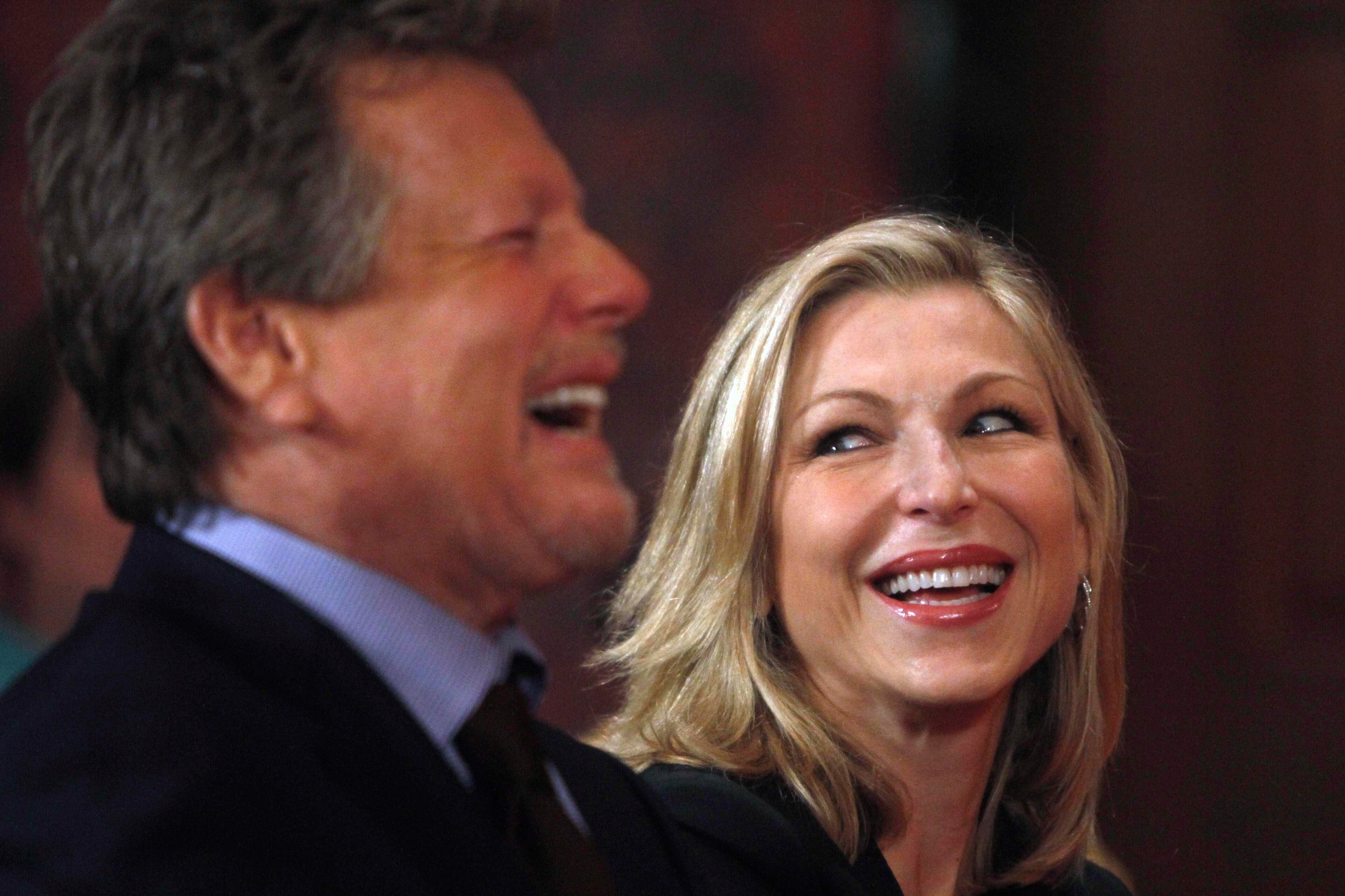 They were all smiles in 2011, but actor Ryan and actress Tatum O'Neal have a bumpy history. In her 2005 biography, Tatum accuses Ryan of allowing his drug dealer to molest her as a child, and alleges neglect and beatings. Ryan was also arrested for assaulting Tatum's brother, Griffin, and in 2008, Ryan and son Redmond were both arrested after methamphetamine was discovered in the home they shared.