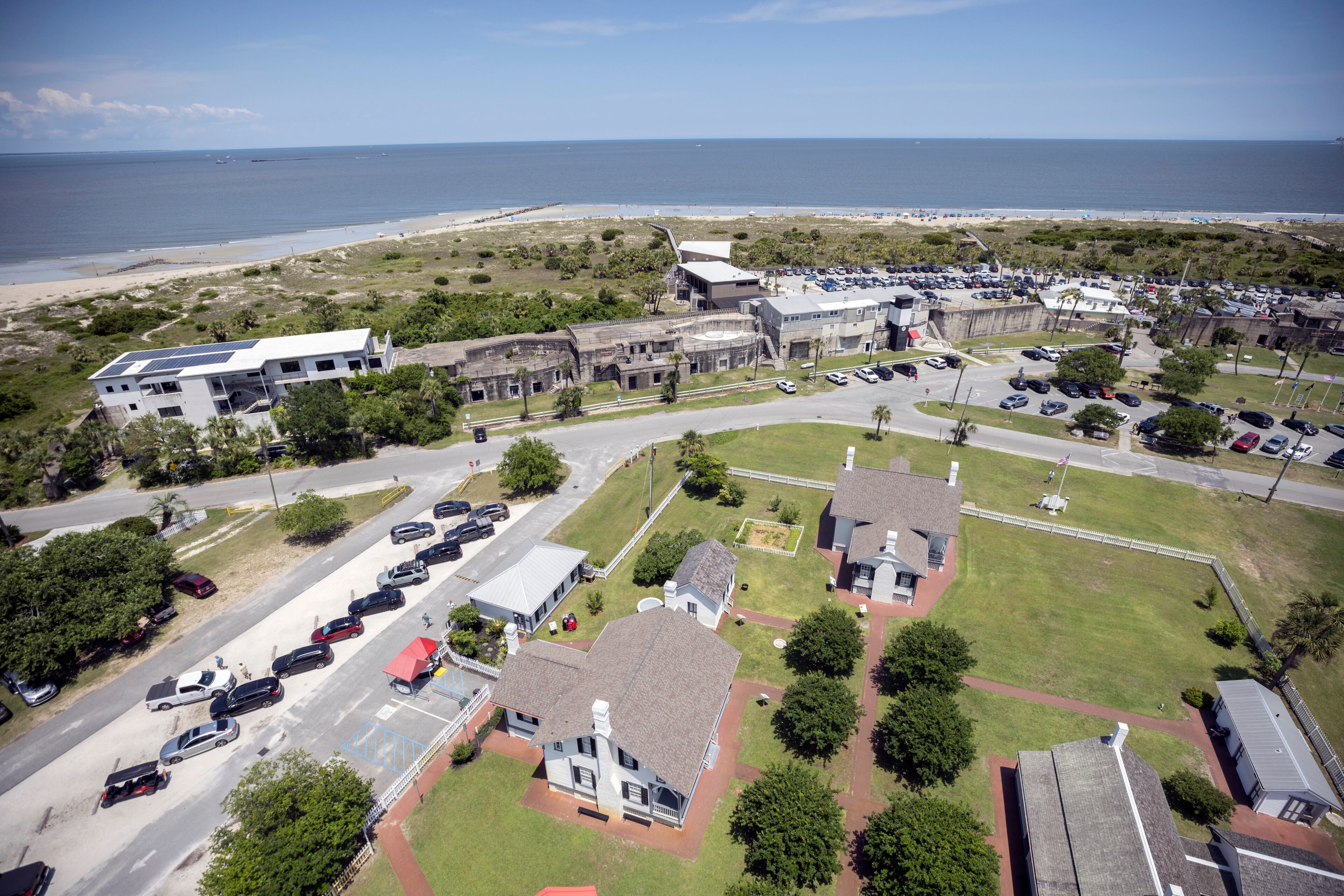 A view from the top of the Tybee Island lighthouse.