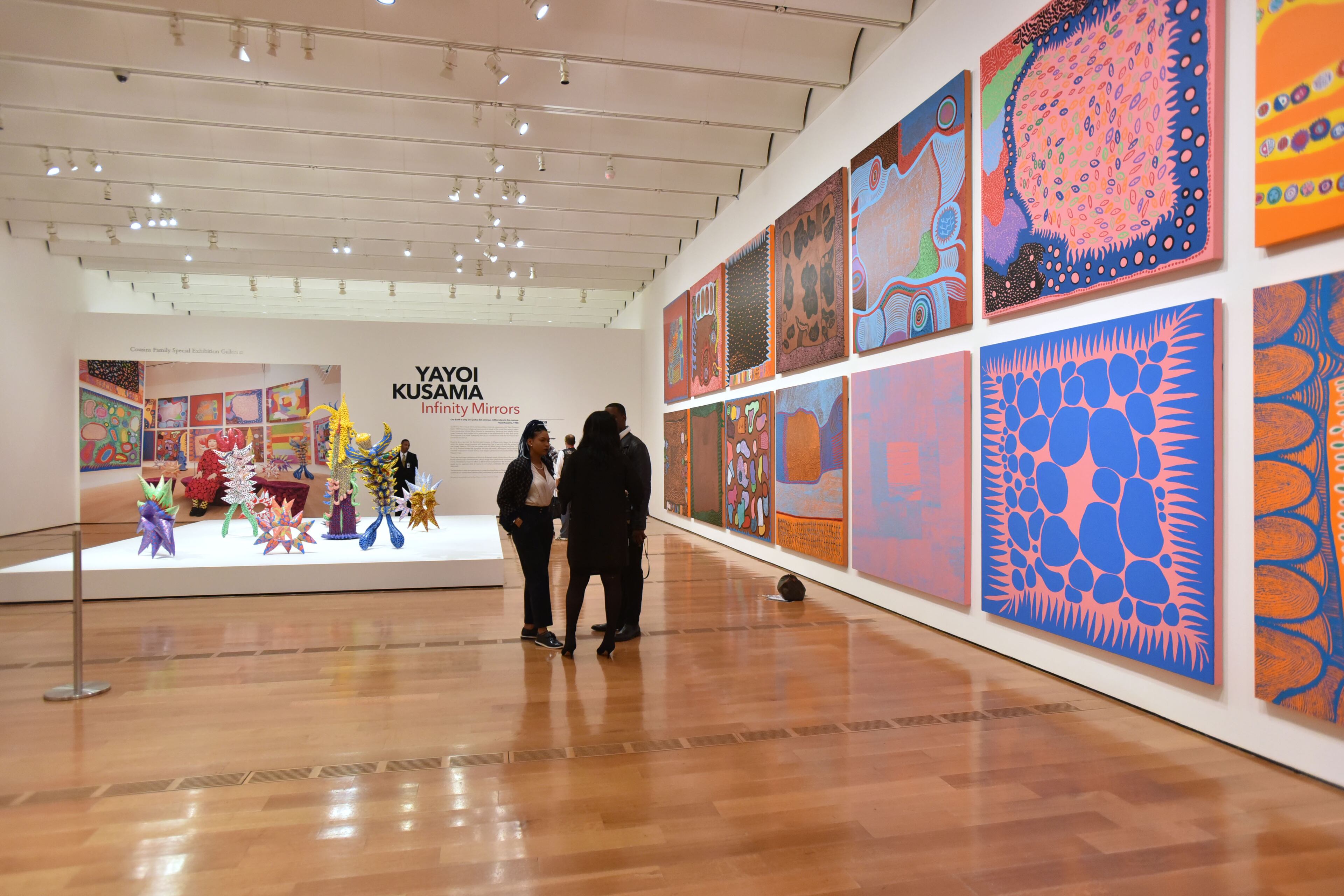 November 15, 2018 Atlanta - Preview of the Yayoi Kusama exhibit, "Infinity Mirrors" at the High Museum on Thursday, November 15, 2018. Organized by the Hirshhorn Museum and Sculpture Garden, this show will take visitors on an expansive journey across six decades of Kusama's creative output and will explore the development of the artist's Infinity Mirror Rooms, her iconic, kaleidoscopic environments. The exhibition will present six of these rooms as well as sculptures, paintings, works on paper, film excerpts, archival ephemera, and additional large-scale installations that span the early 1950s to the present day. Also on view will be numerous new works by the 89-year-old artist, who remains active in her Tokyo studio. HYOSUB SHIN / HSHIN@AJC.COM