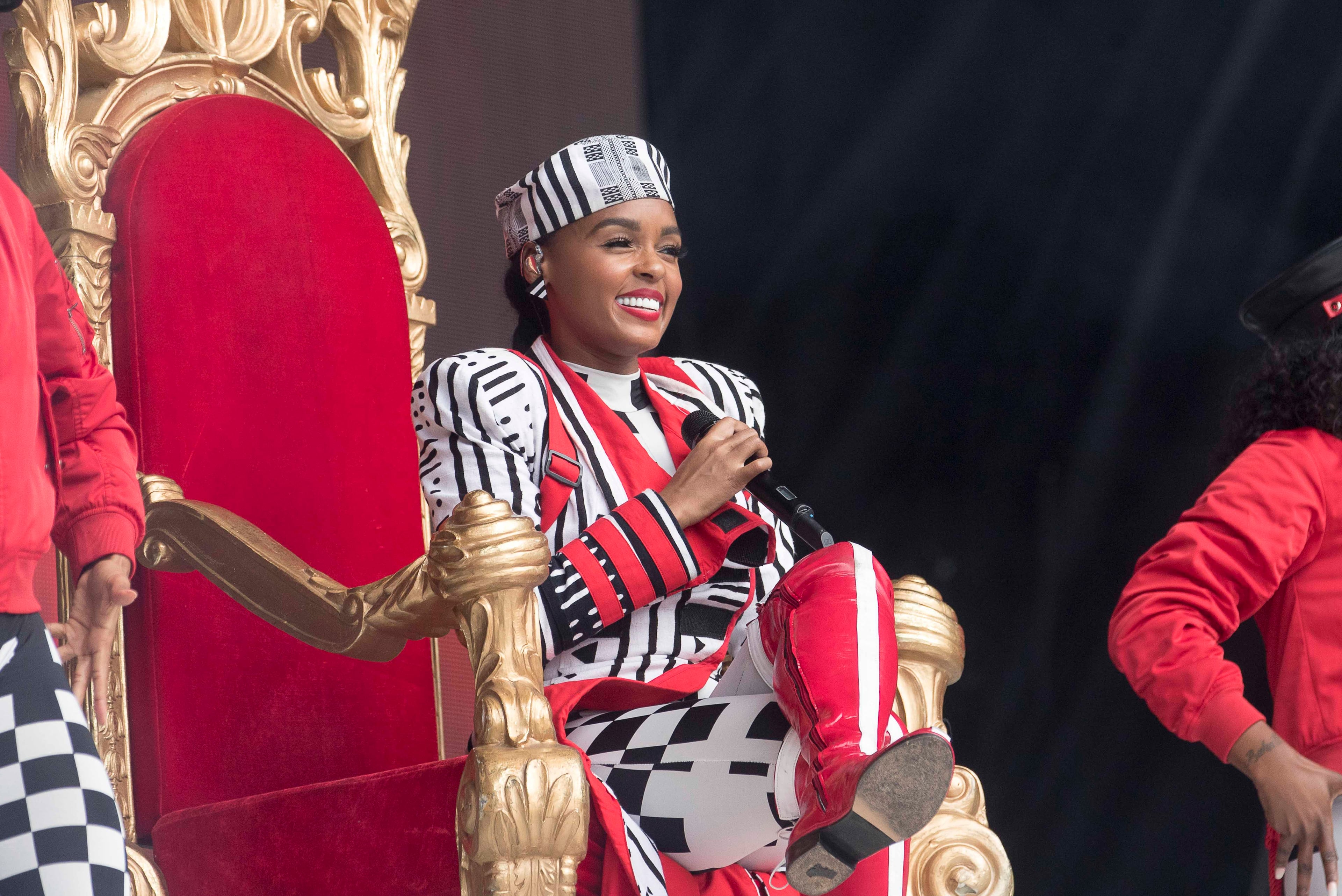 09/16/2018 -- Atlanta, Georgia -- Janelle Monae performs at the SalesForce stage during the Music Midtown festival at Piedmont Park in Atlanta, Sunday, September 16, 2018. (ALYSSA POINTER/ALYSSA.POINTER@AJC.COM)