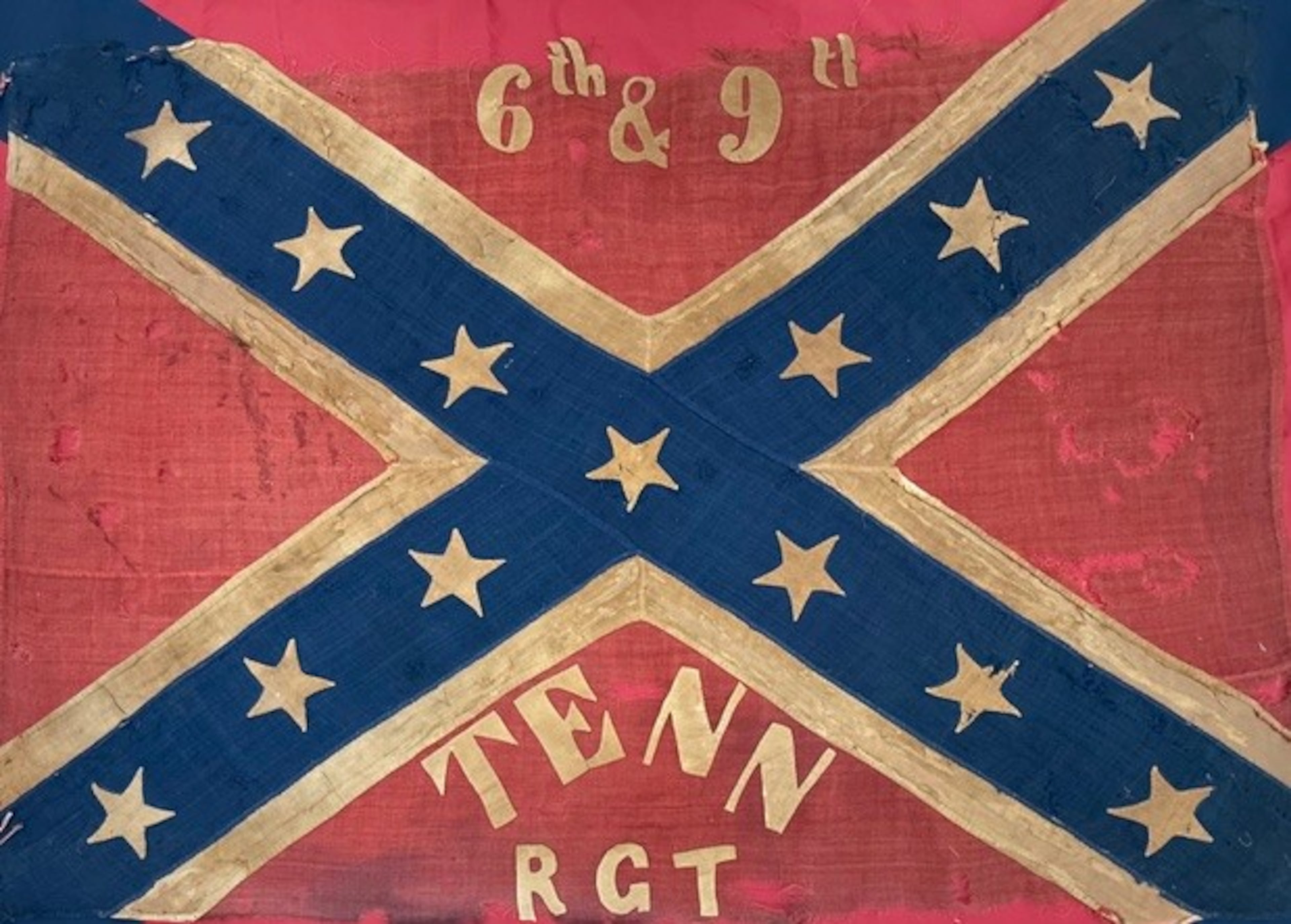 The 6th/9th Tennessee Regiment flag can be seen at the "More Perfect Union" exhibit at the Atlanta History Center. (Courtesy of Atlanta History Center)