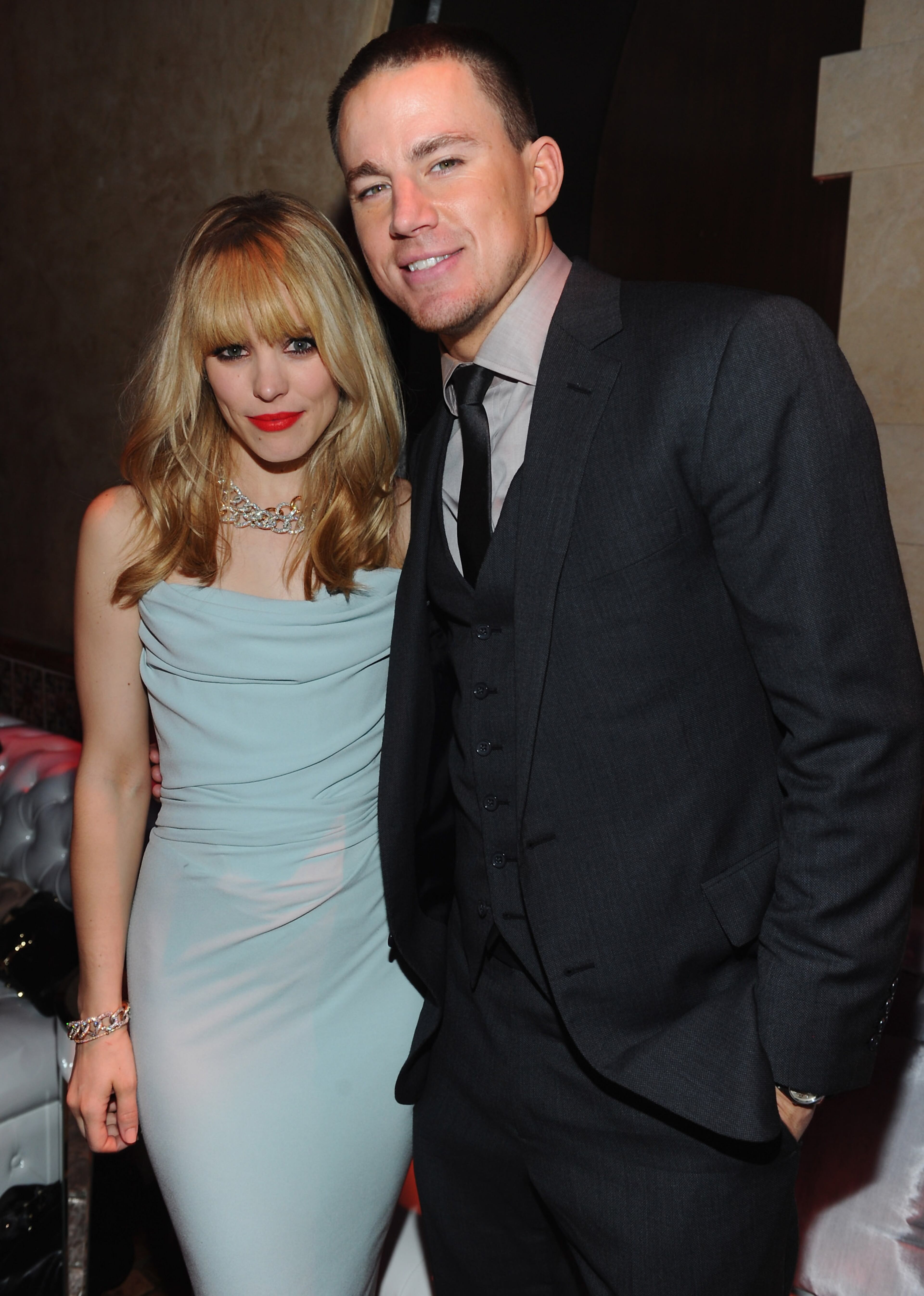 HOLLYWOOD, CA - FEBRUARY 06: Actors Rachel McAdams and Channing Tatum attend the after party for the premiere of Sony Pictures' 'The Vow' at Grauman's Chinese Theatre on February 6, 2012 in Hollywood, California. (Photo by Alberto E. Rodriguez/Getty Images)
