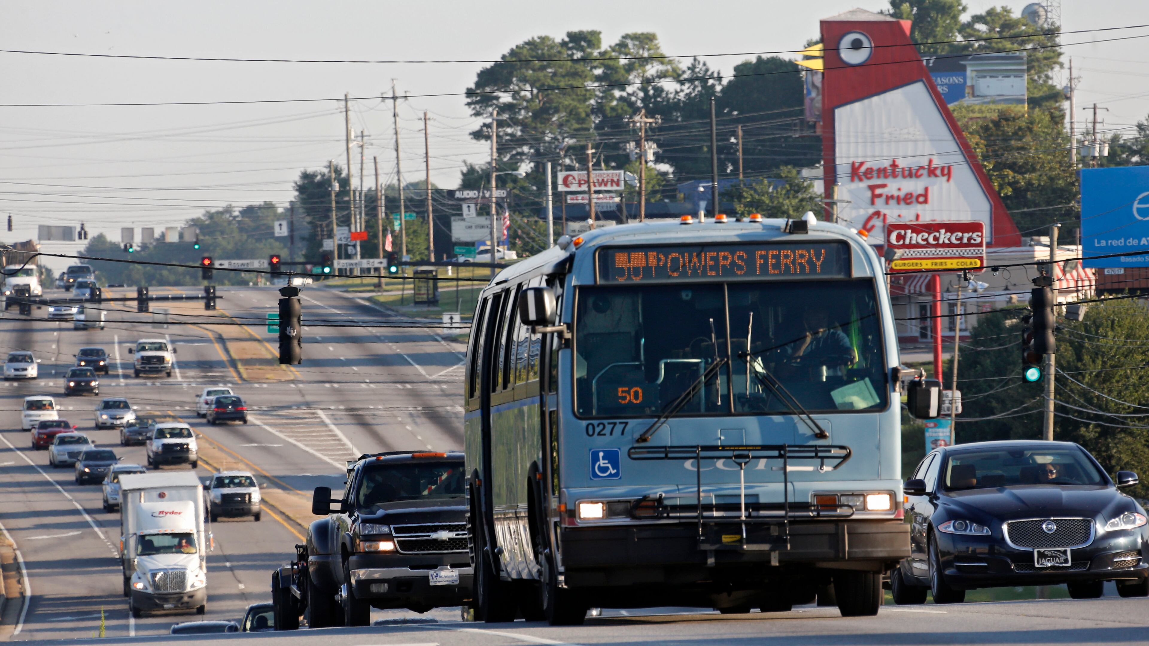 The Cobb County Board of Commissioners voted Tuesday to carry out a study on Sunday bus service. BOB ANDRES / BANDRES@AJC.COM