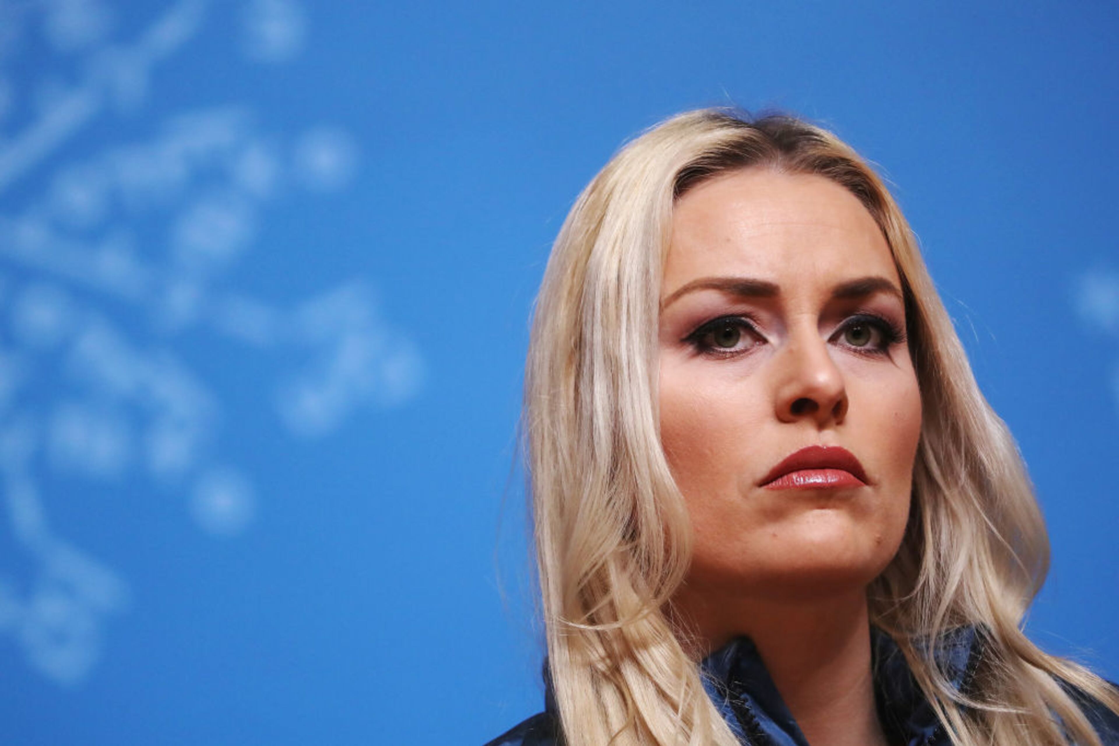 PYEONGCHANG-GUN, SOUTH KOREA - FEBRUARY 25: Alpine skier Lindsey Vonn of the United States attends a closing press conference for Team USA on day sixteen of the 2018 PyeongChang Winter Olympic Games on February 25, 2018 in Pyeongchang-gun, South Korea. (Photo by Ker Robertson/Getty Images,)
