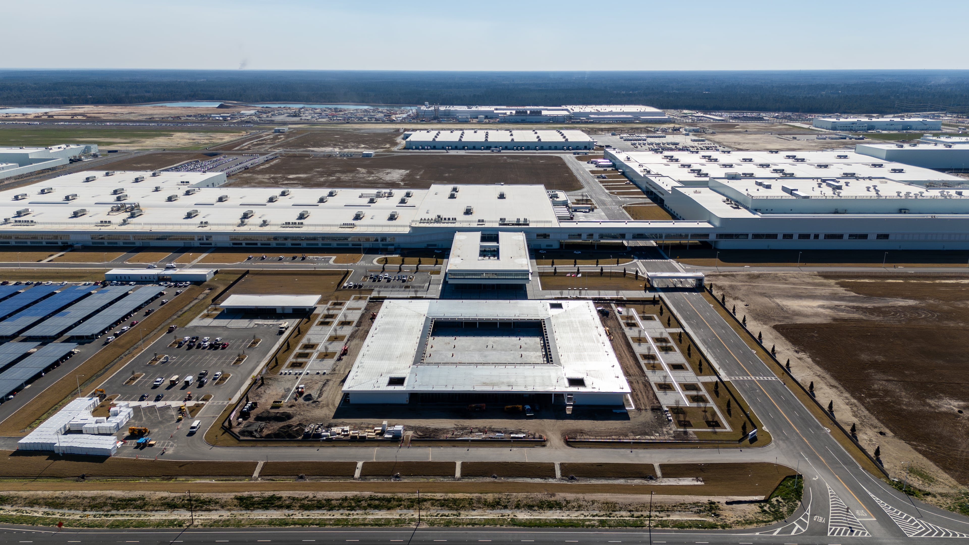 This is an aerial photo of Hyundai's electric vehicle factory in Bryan County near Savannah, Georgia on Feb. 26, 2025. (Courtesy Hyundai)