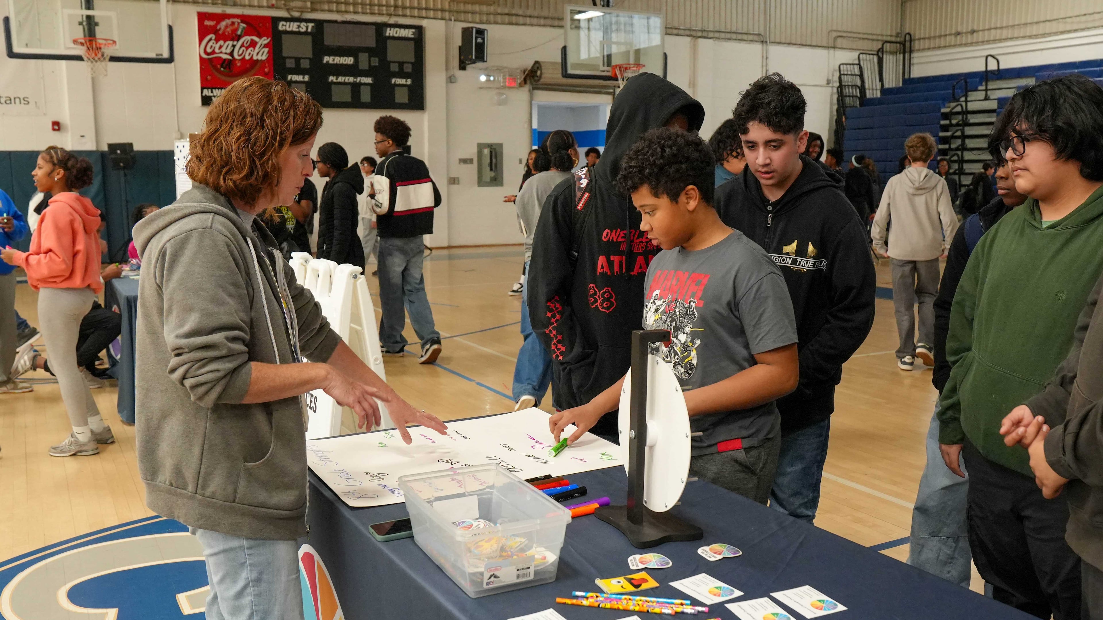 Students participate in the Cobb County School District's Sources of Strength wellness fair. (Courtesy of Cobb County School District)