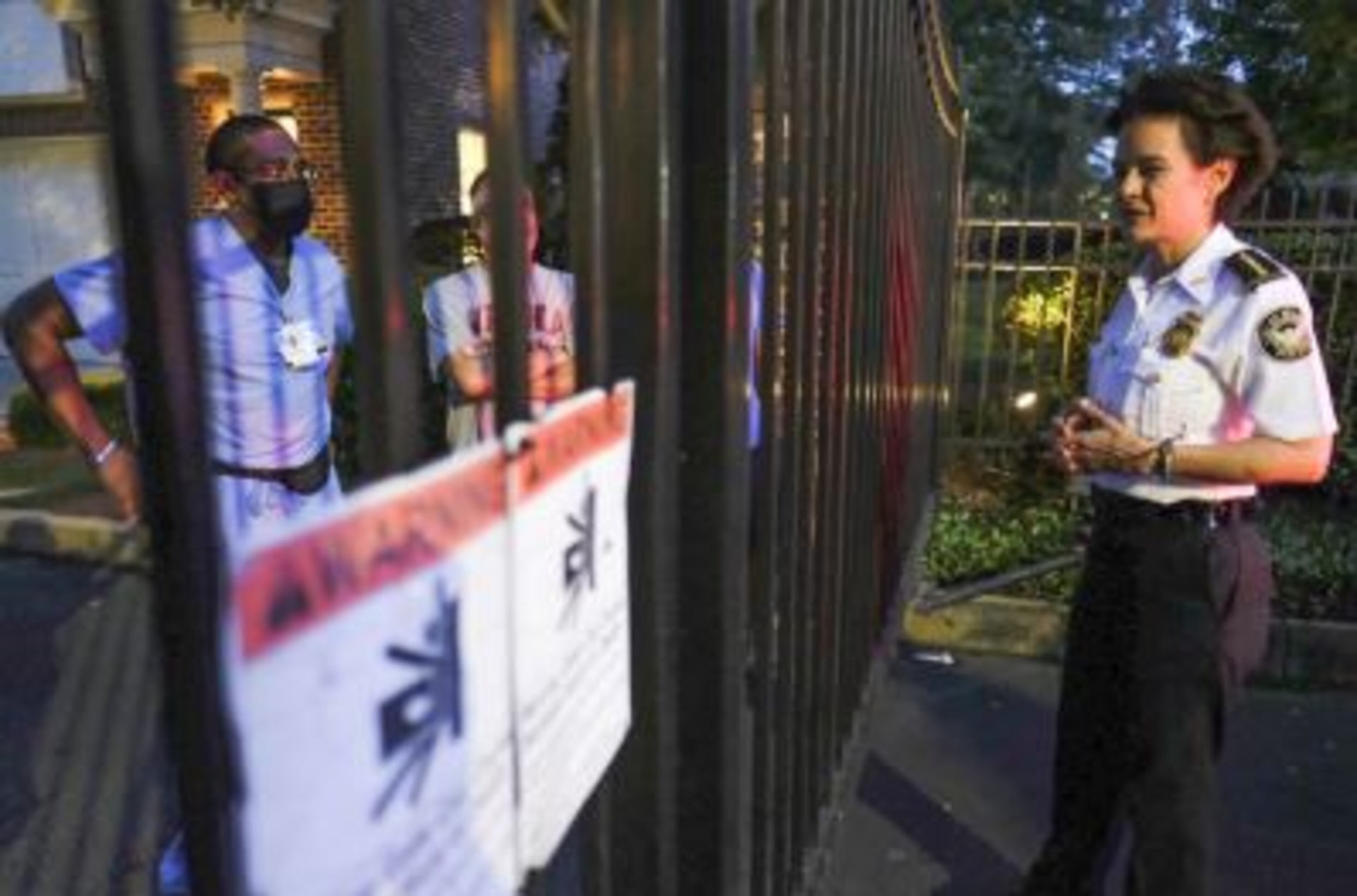 Atlanta Police Chief Erika Shields went to Midtown on Friday night to check out things after curfew.