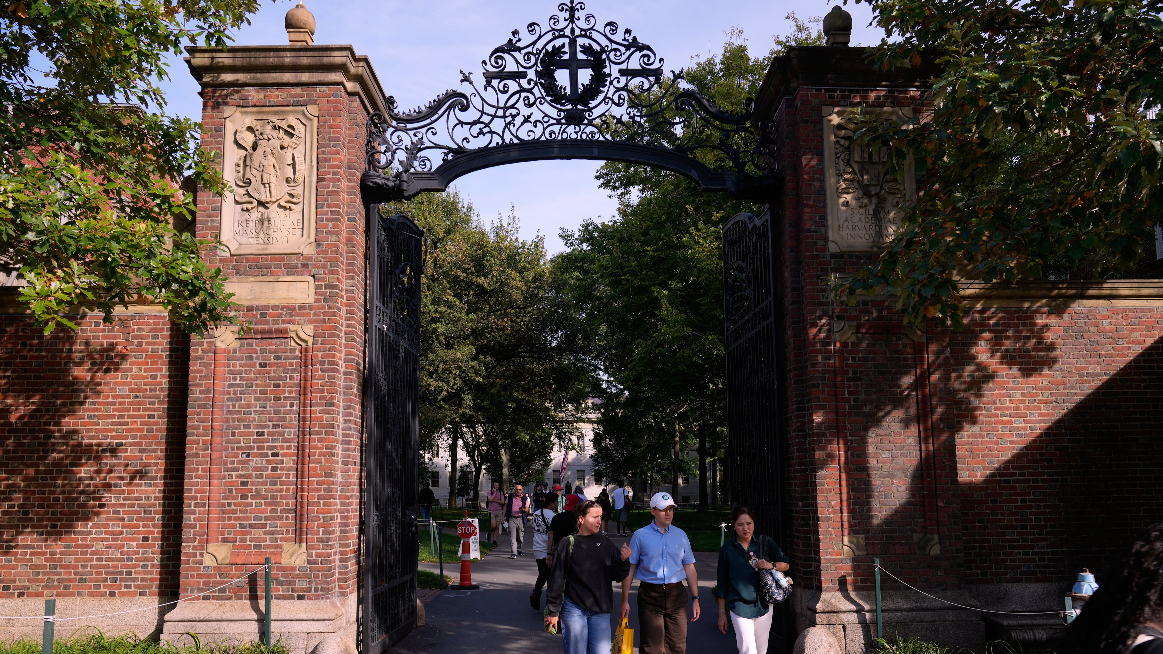 FILE - The gates of Harvard Yard at Harvard University, Sept. 30, 2025, in Cambridge, Mass. (AP Photo/Charles Krupa, File)