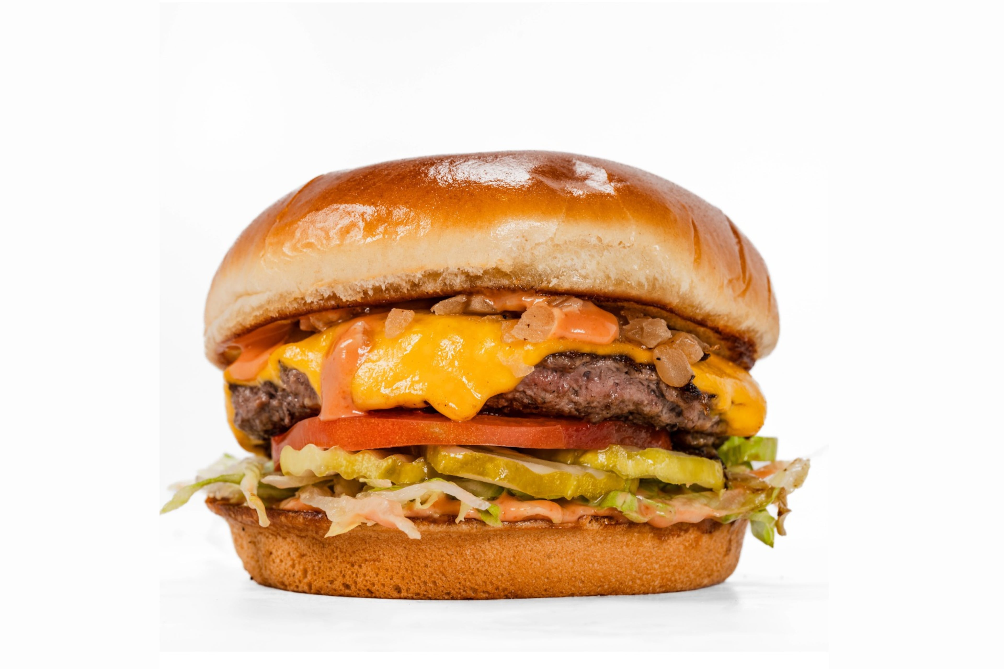 Thicc Burger’s OG Thicc burger. (Courtesy of Jay Wolfe)
