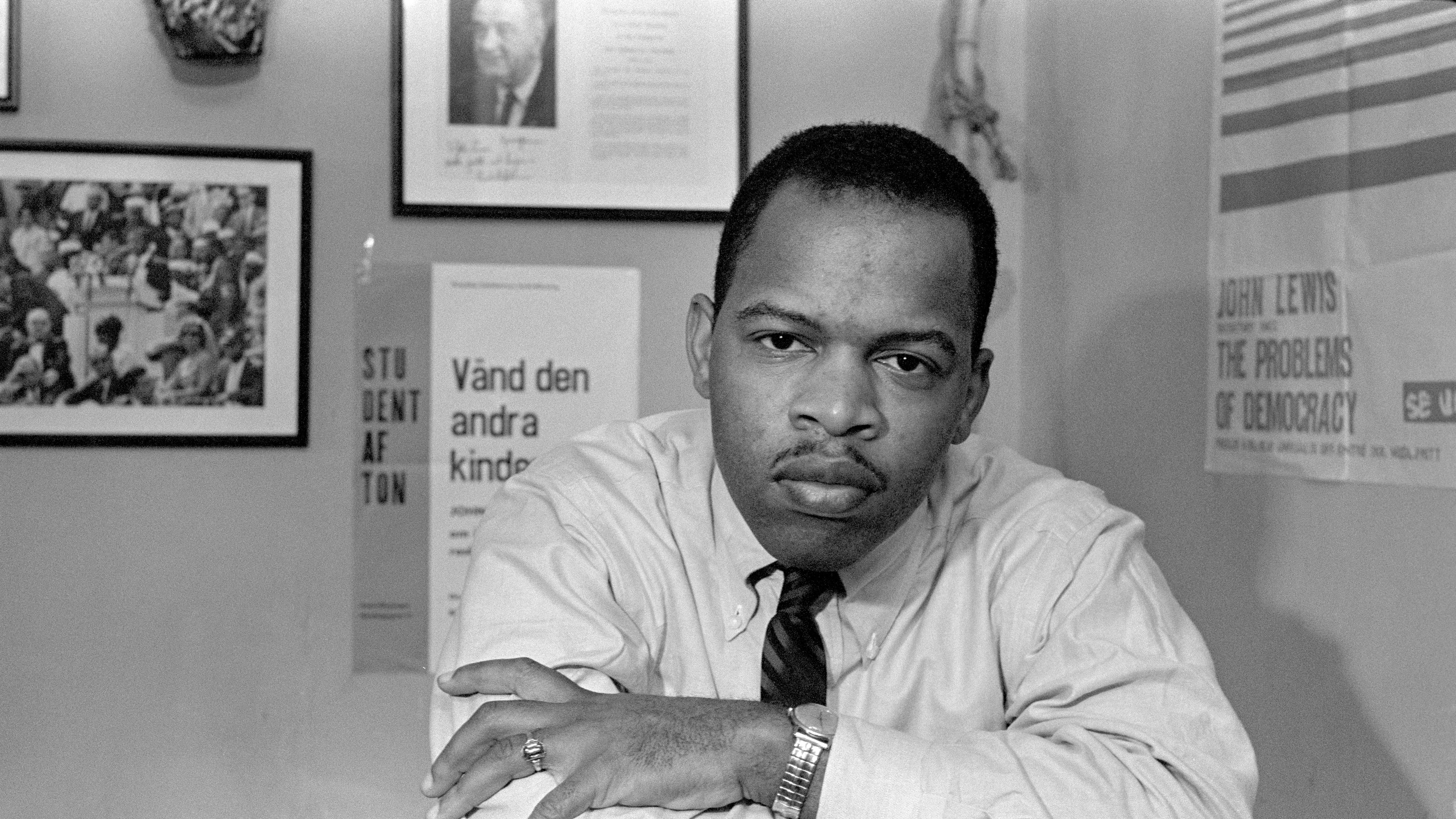 The civil rights leader John Lewis, in New York in June 1967. Lewis, a son of sharecroppers and apostle of nonviolence who was bloodied at Selma and across the Jim Crow South in the historic struggle for racial equality and then carried a mantle of moral authority into Congress, died on Friday, July 17, 2020. He was 80. (Sam Falk/The New York Times)