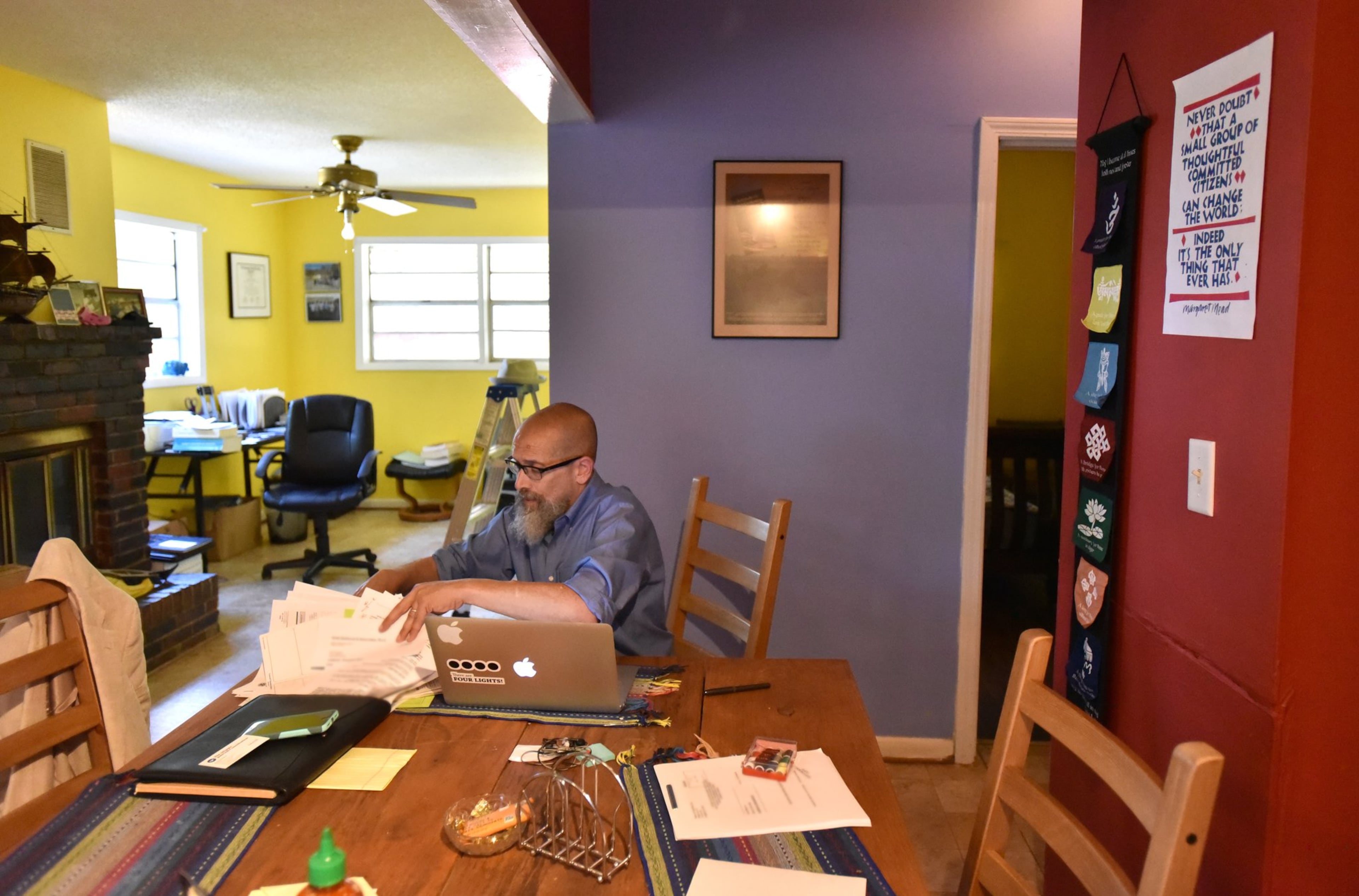 Marty Rosenbluth is the sole immigration attorney permanently based in the shadow of one of the largest immigration detention centers in America. “As soon as word got out in North Carolina and elsewhere that my firm had a presence down there, things just exploded,” said Rosenbluth, who works for Polanco Law, a Raleigh, N.C.-based law firm. “I went from going down there a couple times a month to living down there full-time pretty quickly.” (Hyosub Shin/AJC)