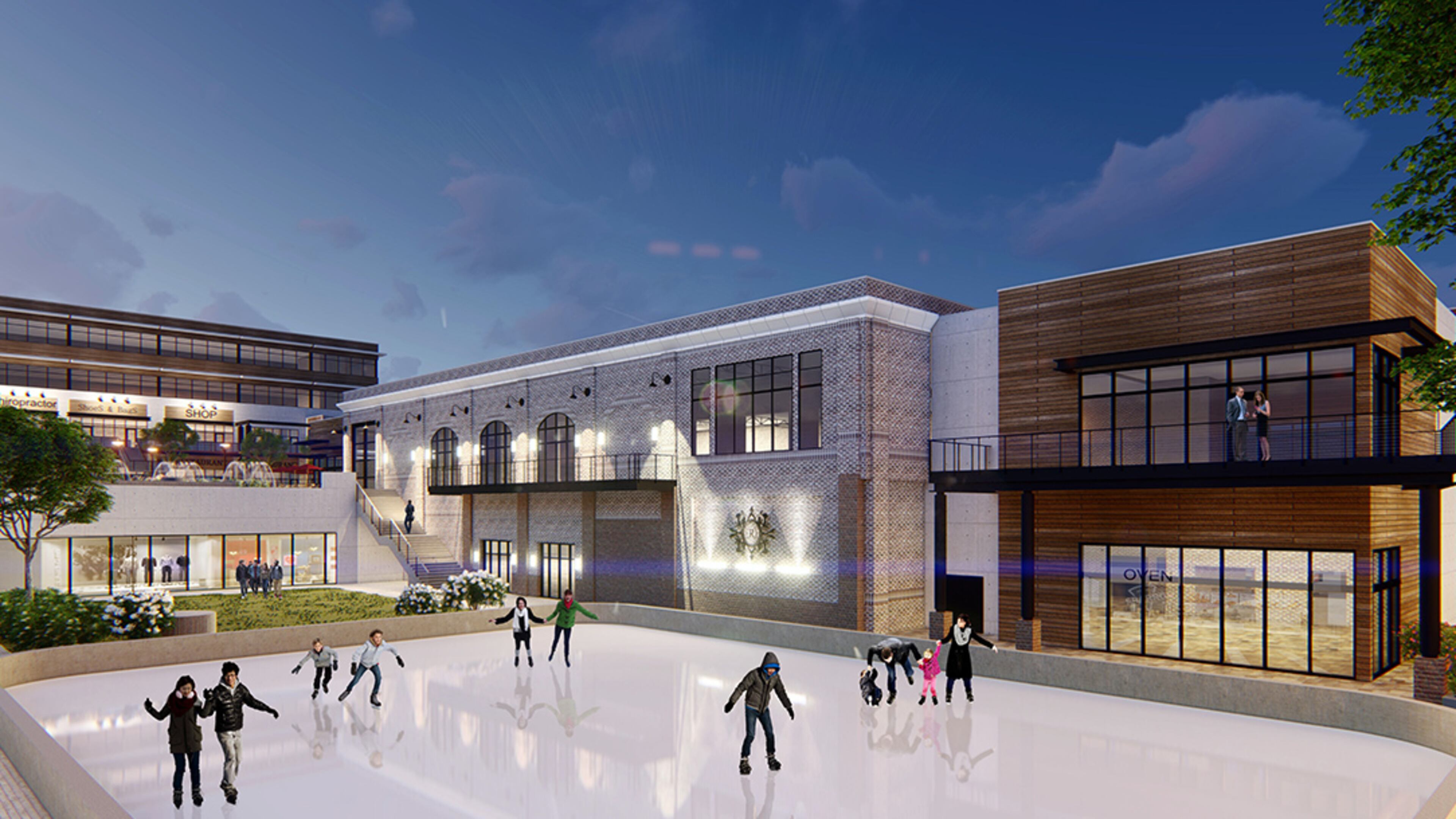 A rendering of the Orchid Grove development being proposed on the site of the mostly abandoned Gwinnett Prado shopping center near Gwinnett Place Mall. (Via Partnership Gwinnett)