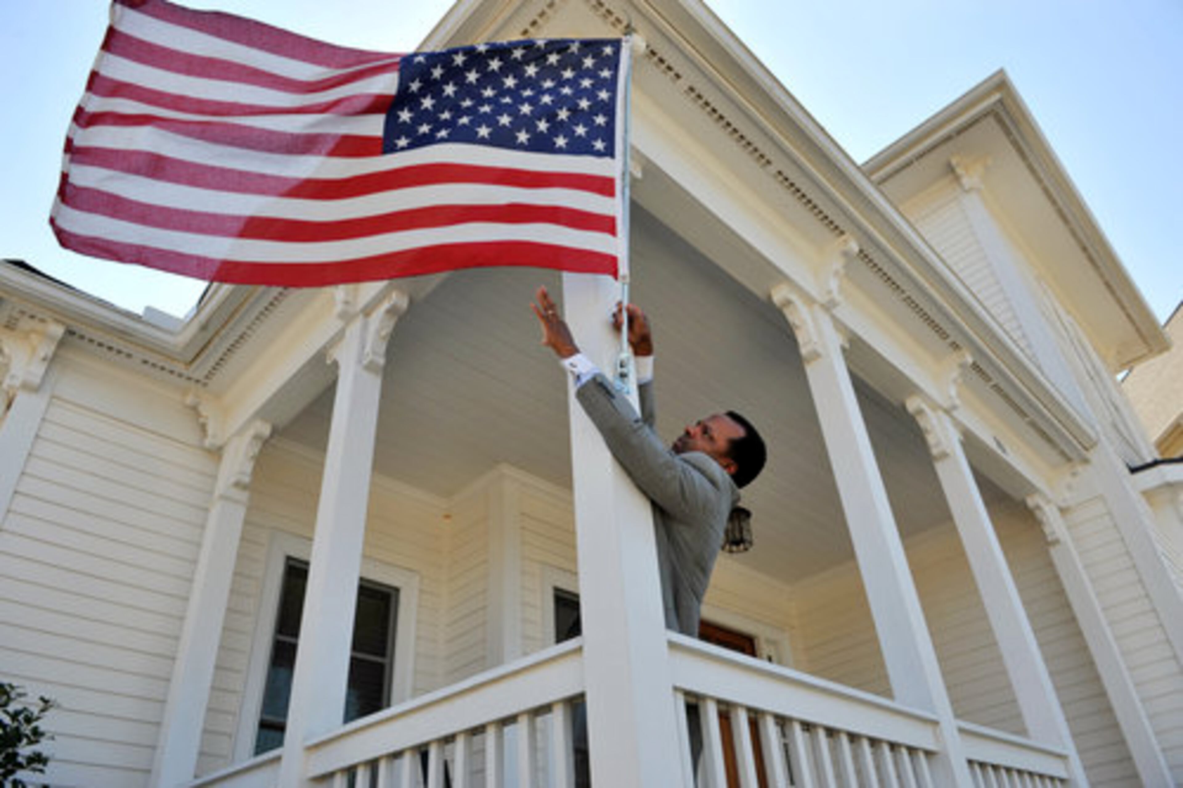 Eric Wilson has lived in Glenwood Park two-and-a-half years. His Victorian-looking home represents one of a variety of architectural styles in the neighborhood.