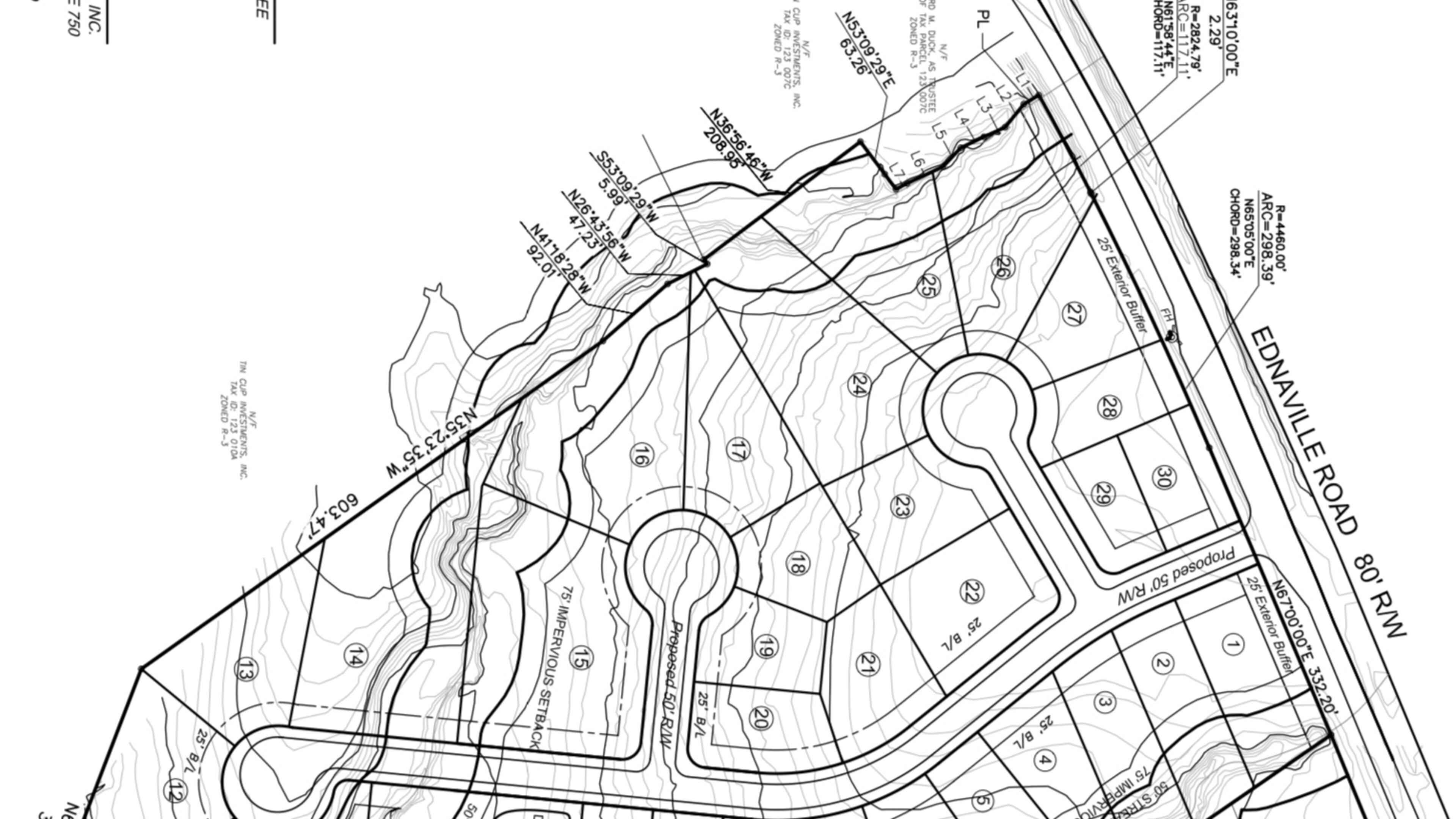 Braselton will hear a request to rezone upon annexation about 19 acres along the southern portion of Ednaville Road in Braselton for development of thirty detached single-family home lots. (Courtesy Town of Braselton)