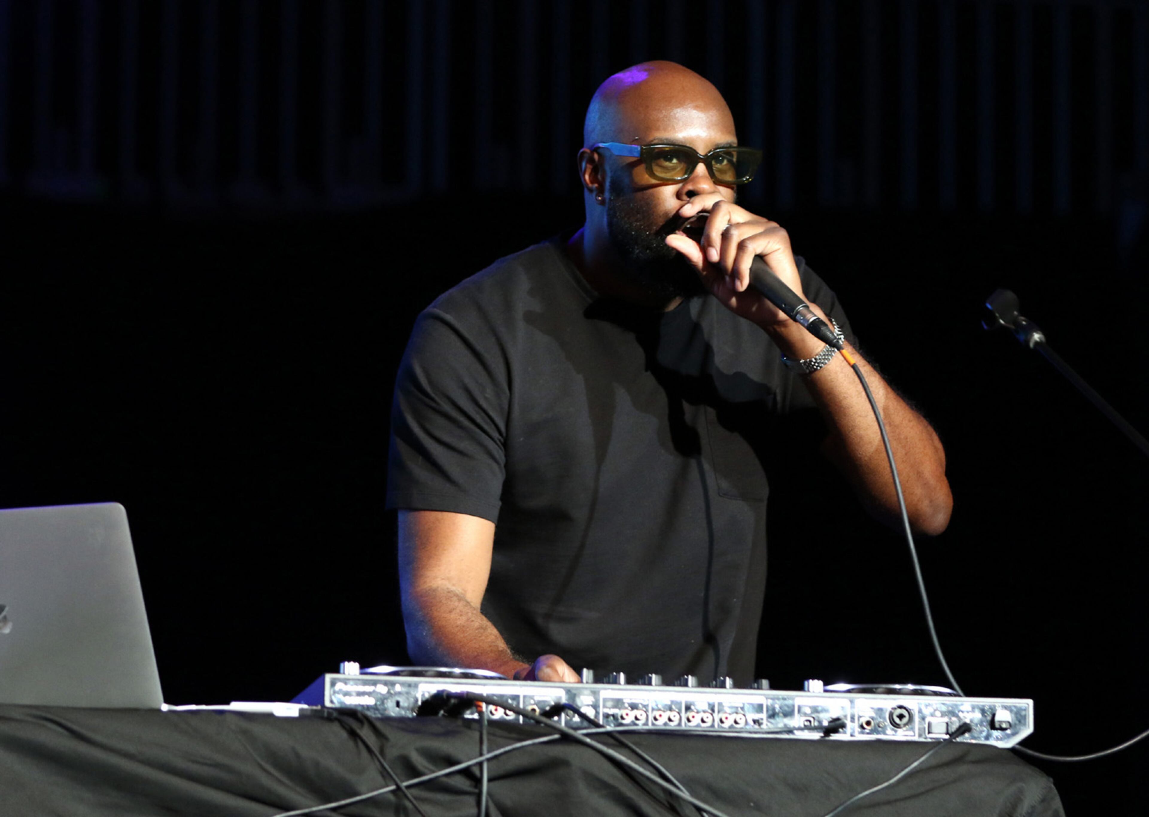 DJ Cash entertains the crowd at the annual V-103 Winterfest concert on Friday, December 16, 2022, at State Farm Arena, in Atlanta. Robb Cohen for The Atlanta Journal-Constitution