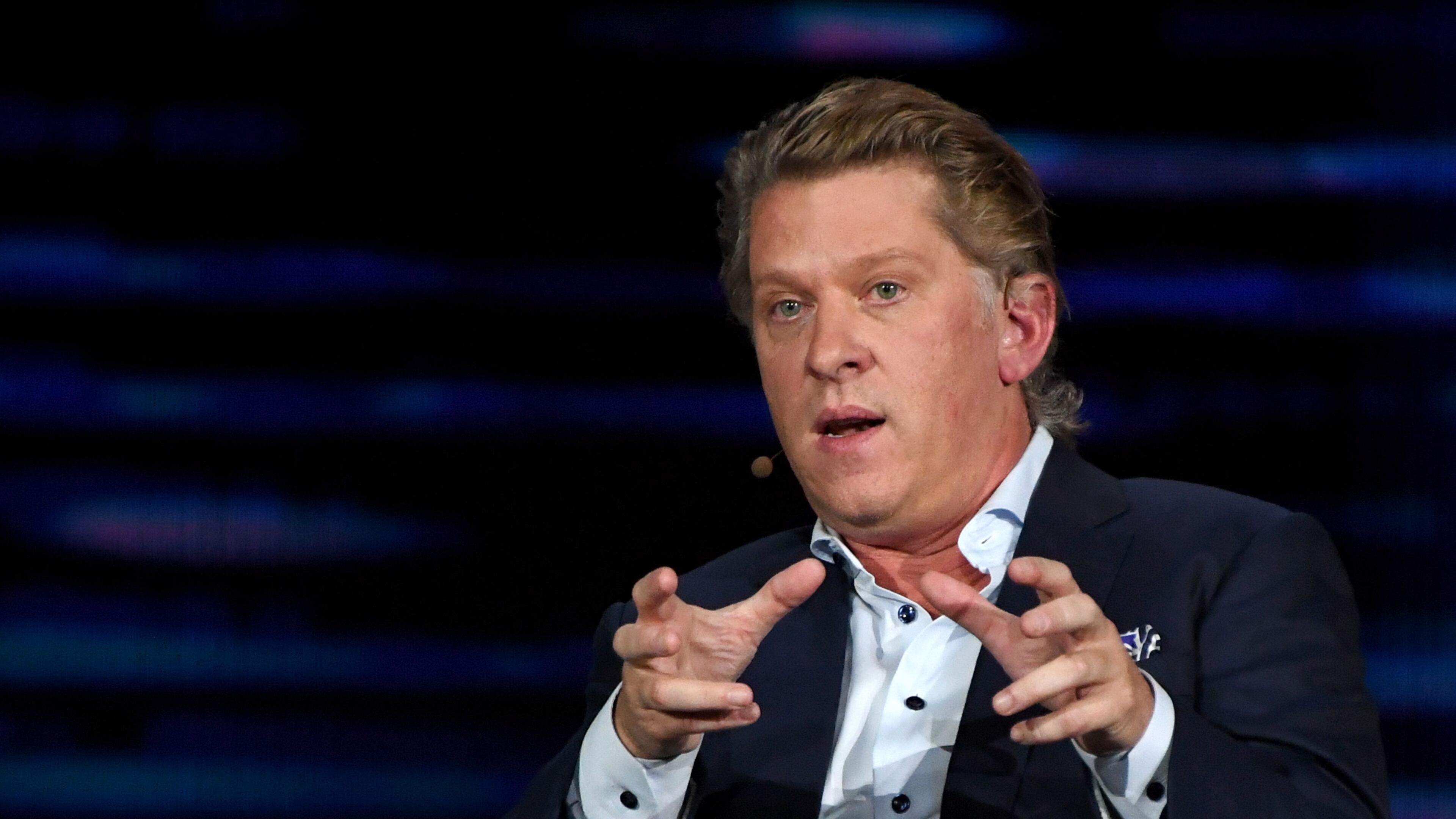 LAS VEGAS, NV - JANUARY 10: Turner Chairman and CEO John Martin participates in a keynote panel on reimagining television at CES 2018 at Park Theater at Monte Carlo Resort and Casino in Las Vegas on January 10, 2018 in Las Vegas, Nevada. CES, the world's largest annual consumer technology trade show, runs through January 12 and features about 3,900 exhibitors showing off their latest products and services to more than 170,000 attendees. (Photo by Ethan Miller/Getty Images)