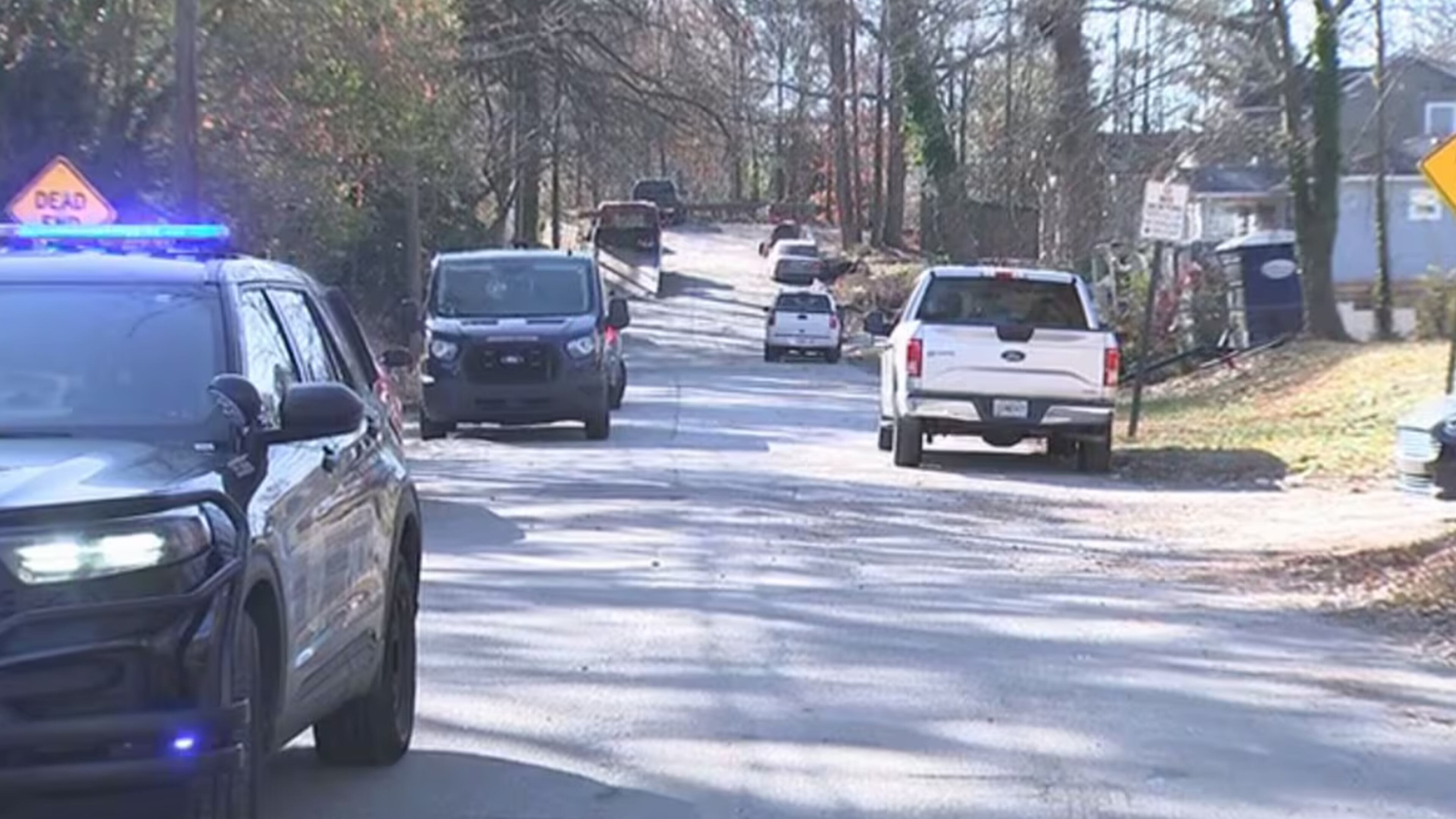 A body was found inside a burning vehicle in northwest Atlanta on Sunday morning, officials said.