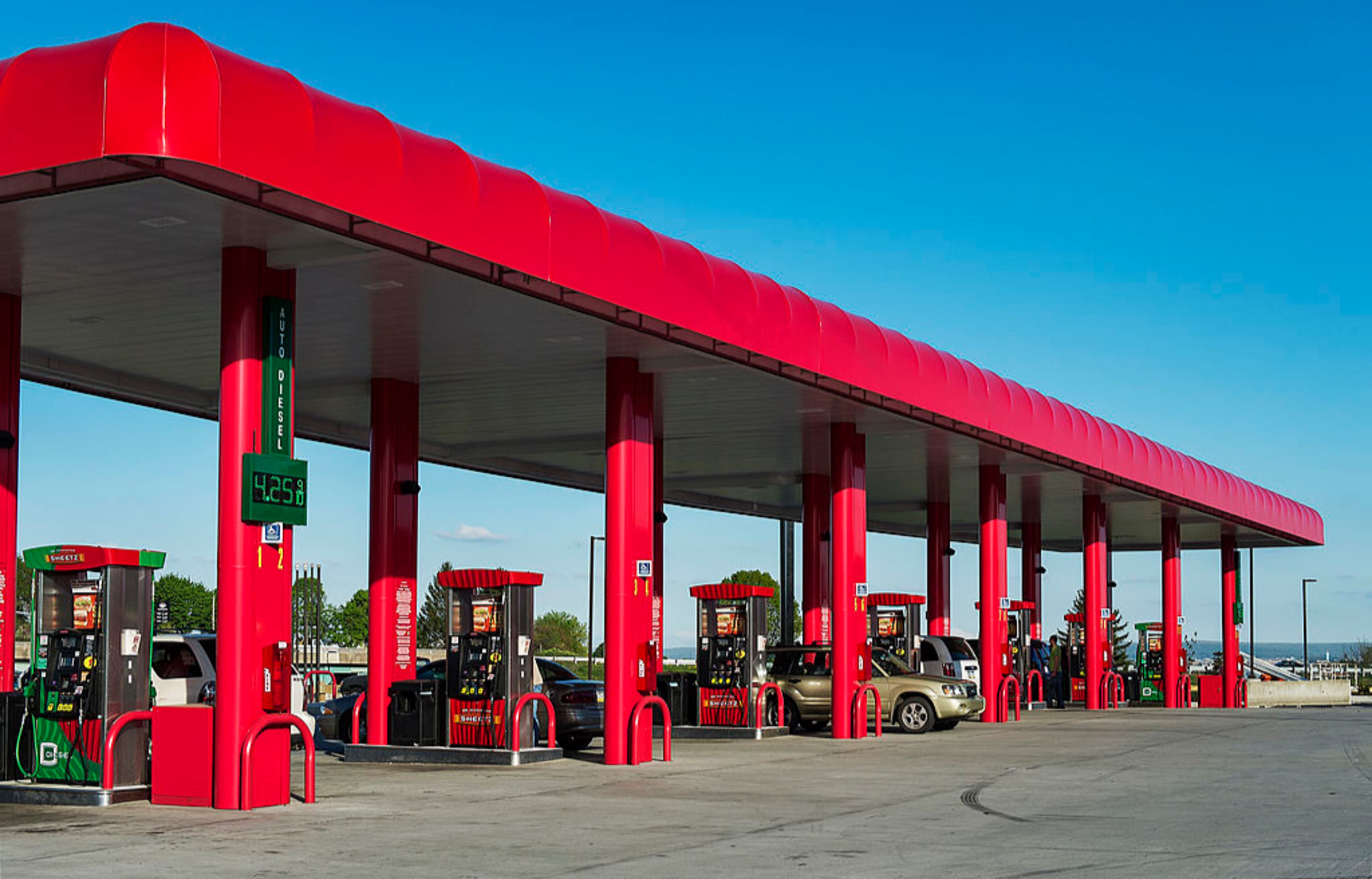 A super gas station is pictured here in Ephrata, Penn.