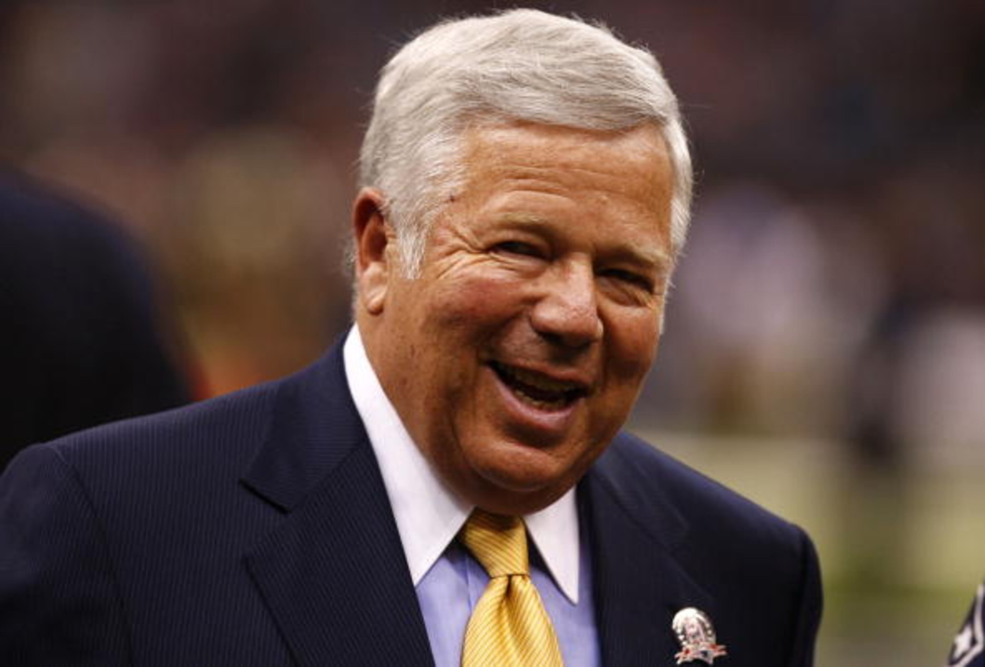 NEW ORLEANS - NOVEMBER 30: Robert Kraft team owner of the New England Patriots is seen on the field during warm ups against the New Orleans Saints at Louisana Superdome on November 30, 2009 in New Orleans, Louisiana. (Photo by Scott Halleran/Getty Images)