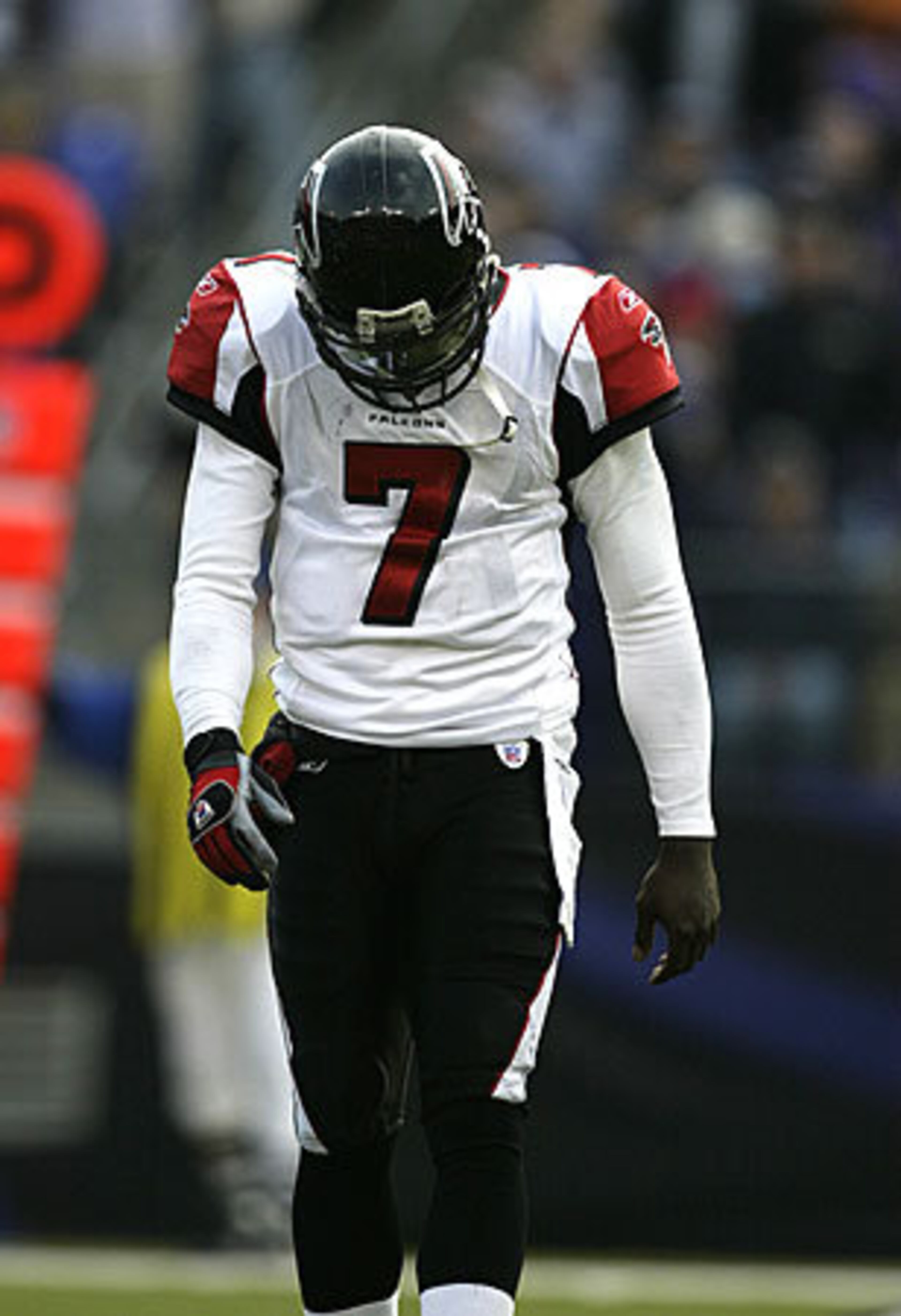 No Atlanta athlete has ever had a harder fall from grace than Michael Vick. The dynamic quarterback electrified the city by leading the Falcons to the 2004 NFC Championship Game. Four years later, he is serving a 23-month sentence after being convicted on felony dog fighting charges.