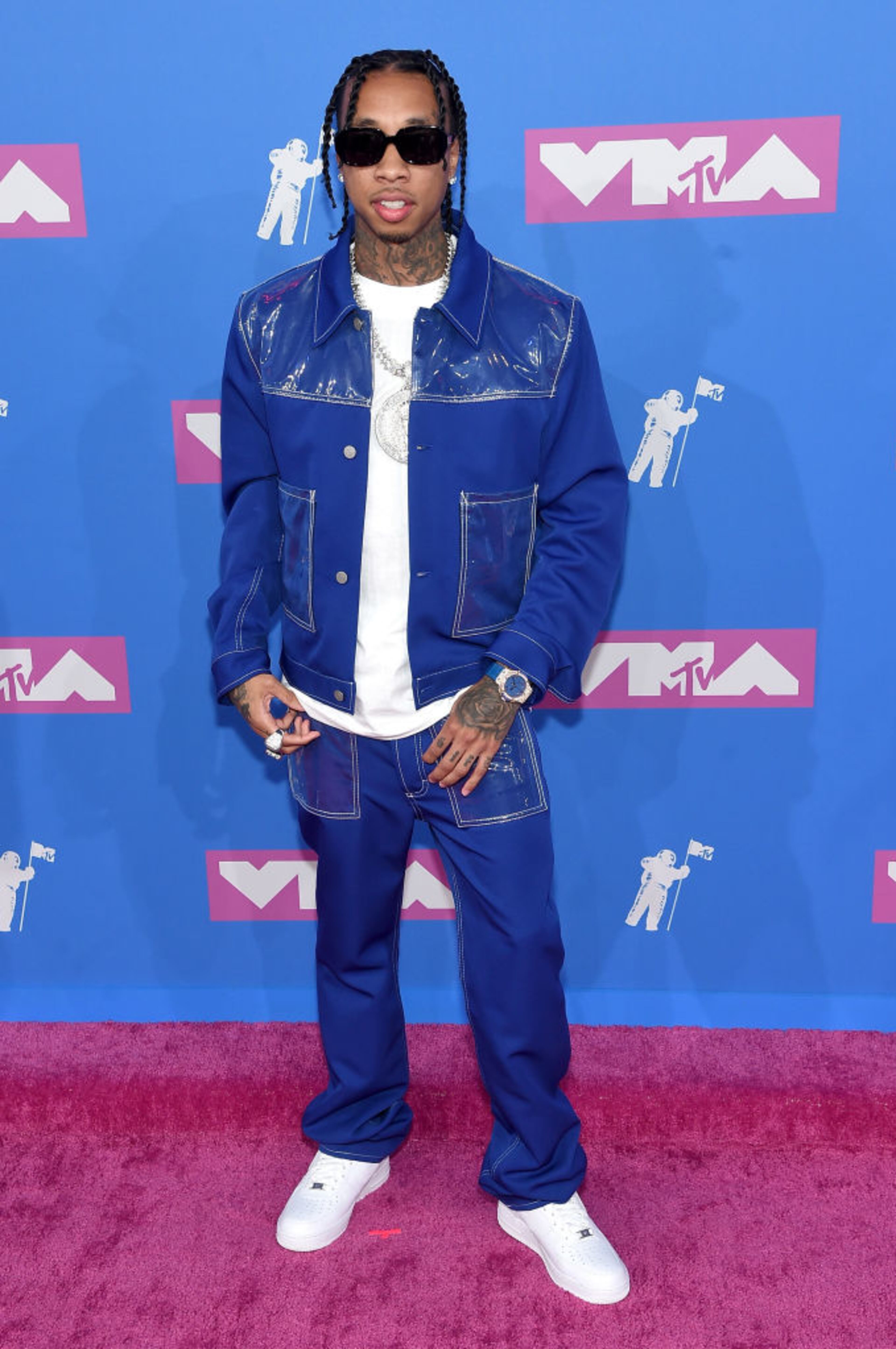 NEW YORK, NY - AUGUST 20: Tyga attends the 2018 MTV Video Music Awards at Radio City Music Hall on August 20, 2018 in New York City. (Photo by Jamie McCarthy/Getty Images)