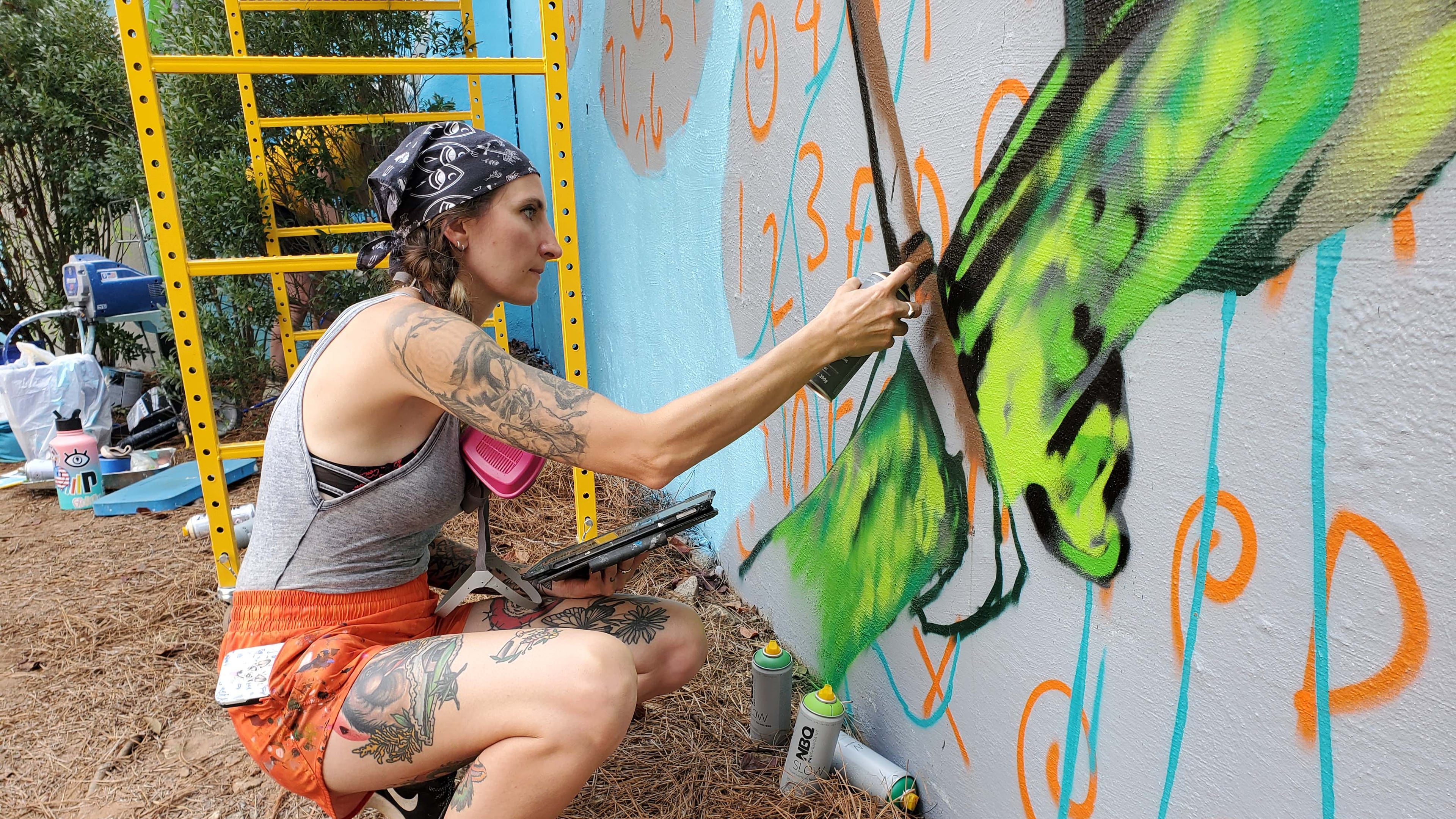 Alex Pangburn was a founder of the Babe Walls festival in Colorado. This year, the festival was brought to the Atlanta area.