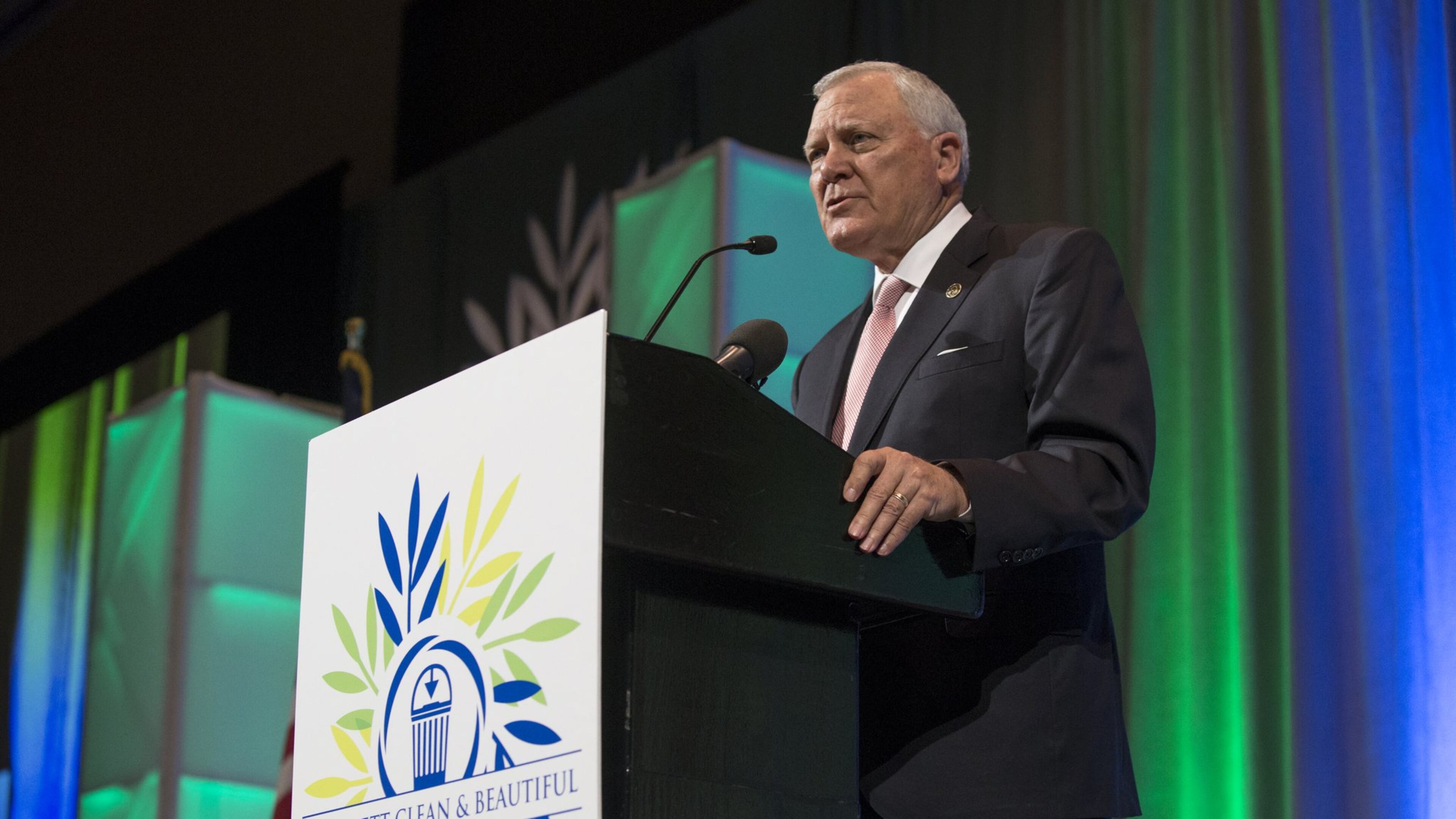 Gov. Nathan Deal at the Infinite Energy Center in Duluth Wednesday.CASEY SYKES / CASEY.SYKES@AJC.COM)