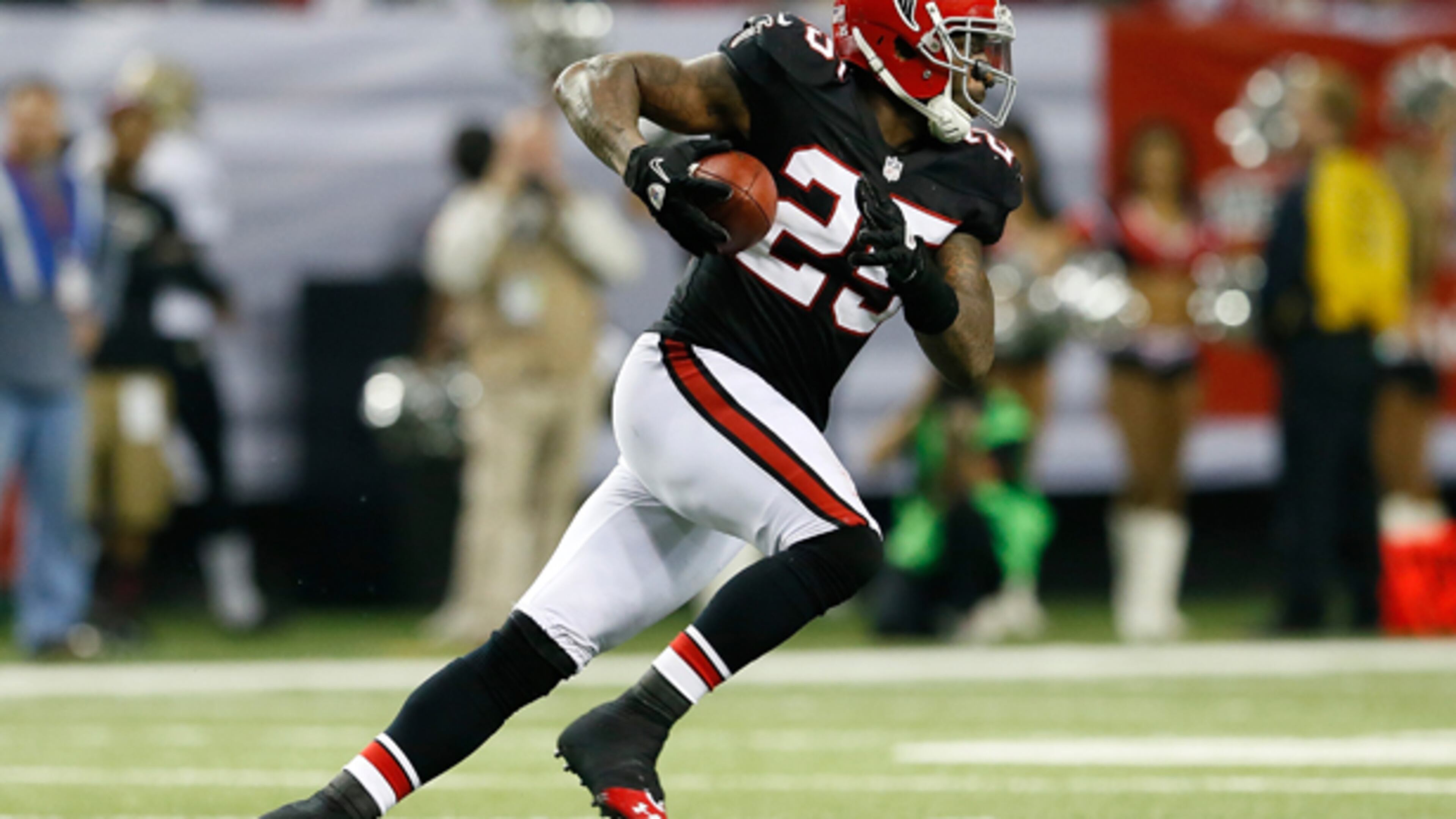 Falcons free agent safety William Moore was a second draft choice in 2009 by Atlanta.