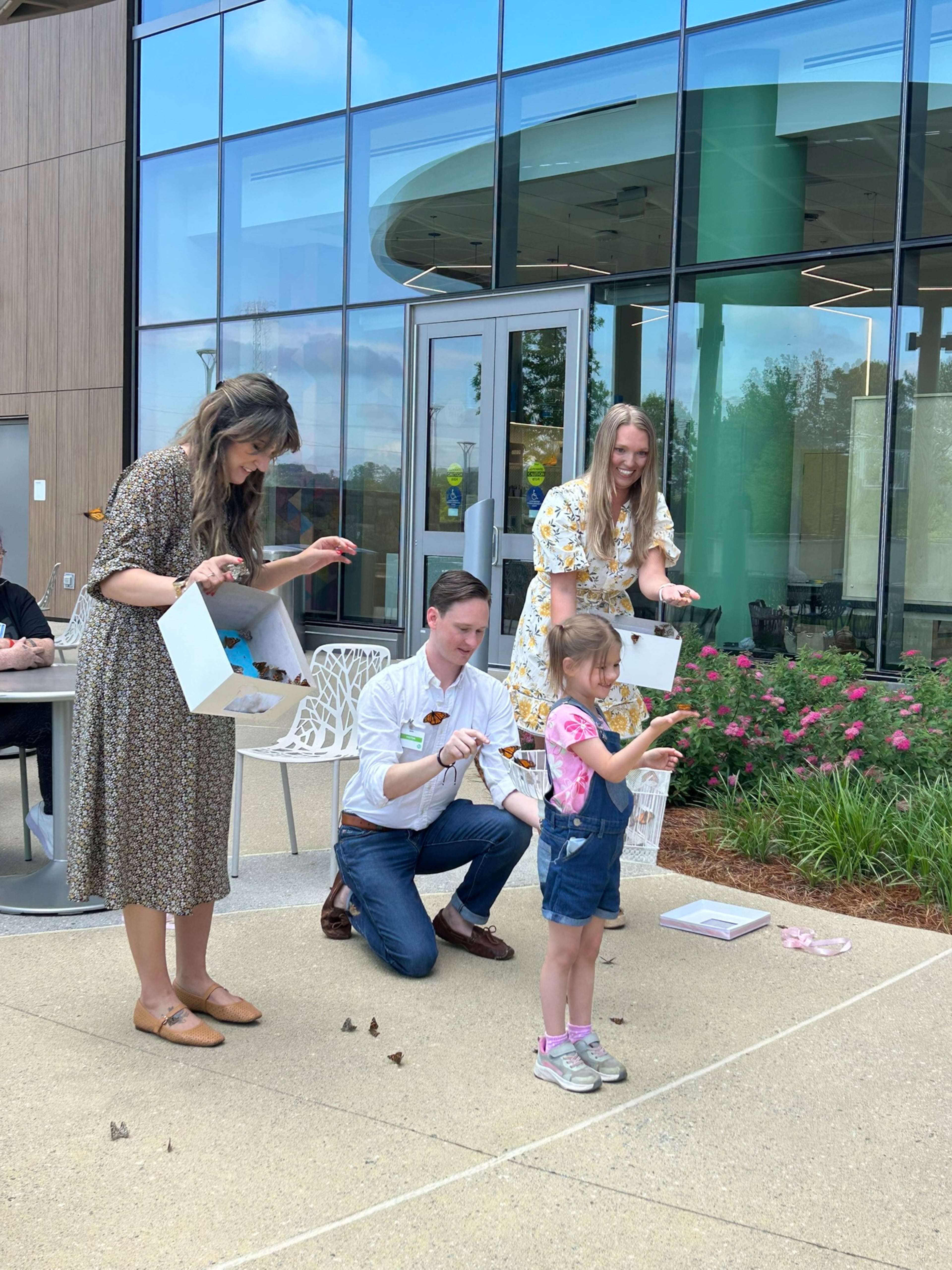 Arrow Exterminators has been releasing butterflies at Children’s in May for over a decade. (Courtesy of Arrow Exterminators)