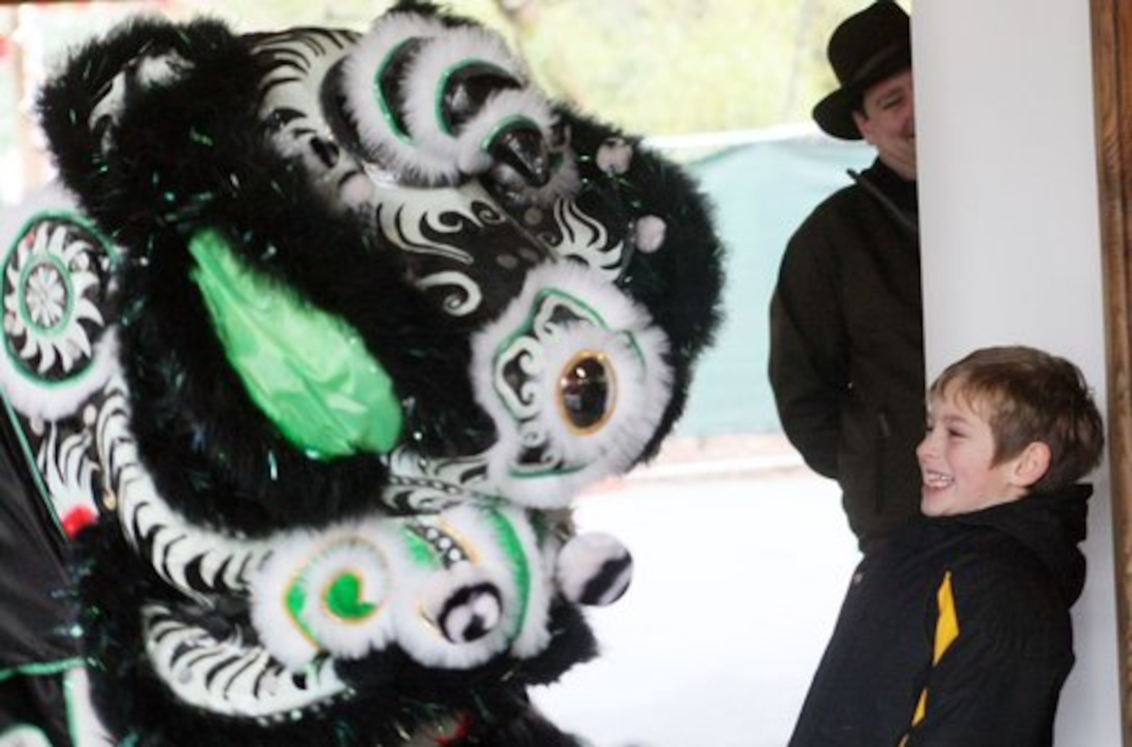 .... which might have been a little too close for comfort for seven-year-old Evan Walker.