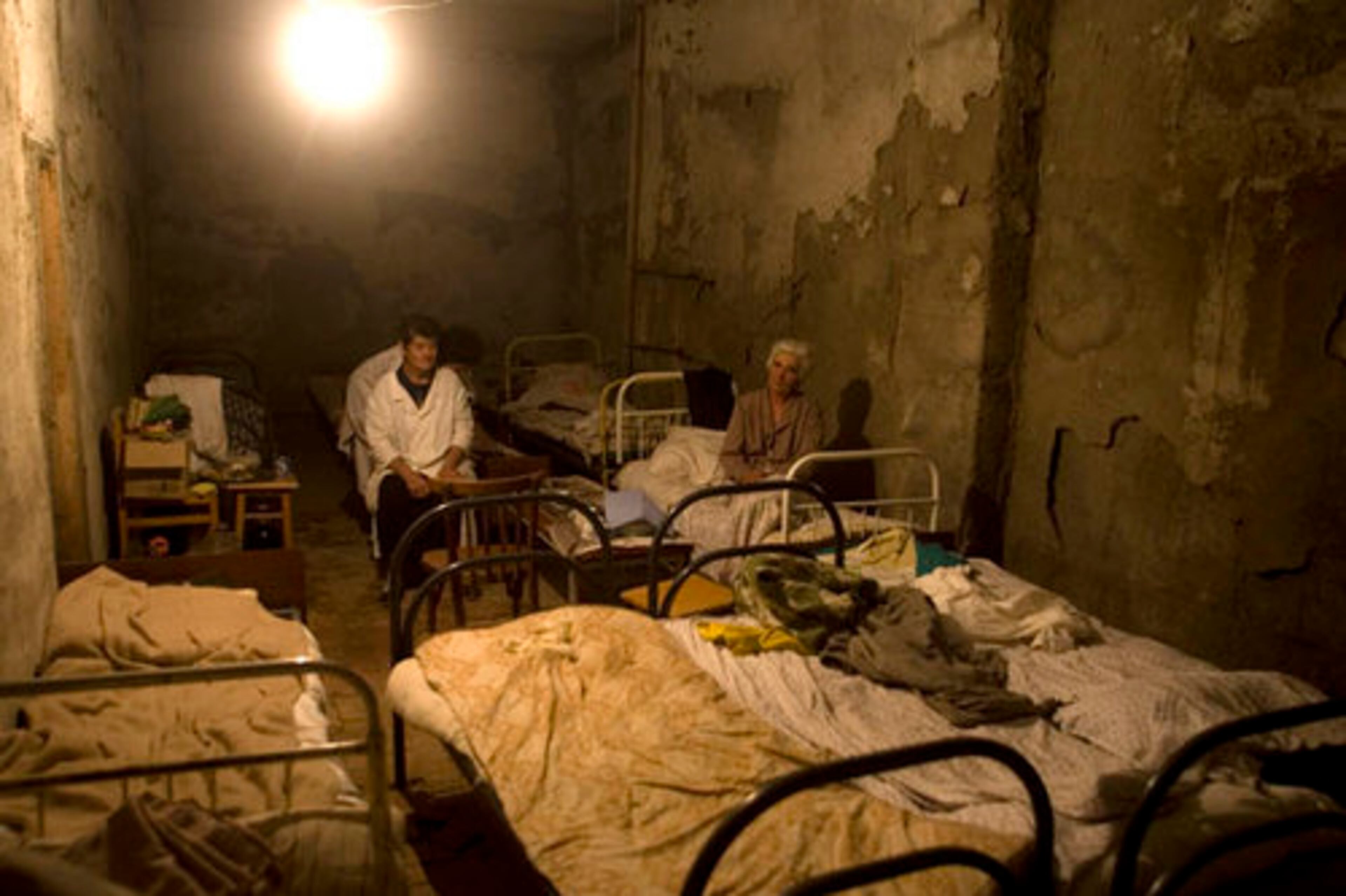 Russian President Dmitry Medvedev said Russian peacekeepers will stay in both South Ossetia and Abkhazia. Georgian President Mikhail Saakashvili said his government will officially designate Russian peacekeepers in those breakaway provinces as occupying forces. Ossetians stay in a basement of a destroyed hospital in Tskhinvali.