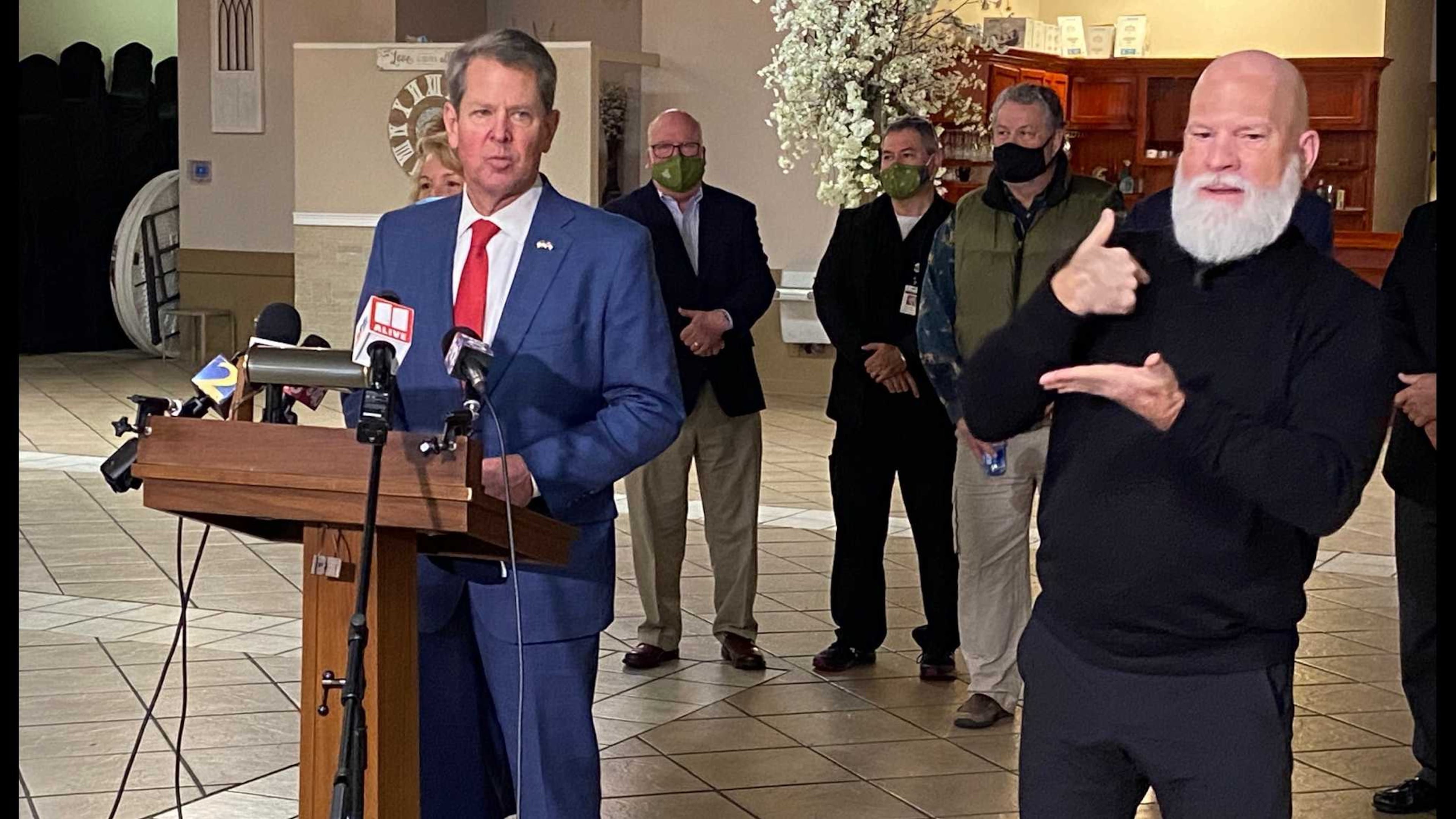 Gov. Brian Kemp on Thursday announced that the state will soon open vaccination sites across Georgia. ERIC STIRGUS/ESTIRGUS@AJC.COM.