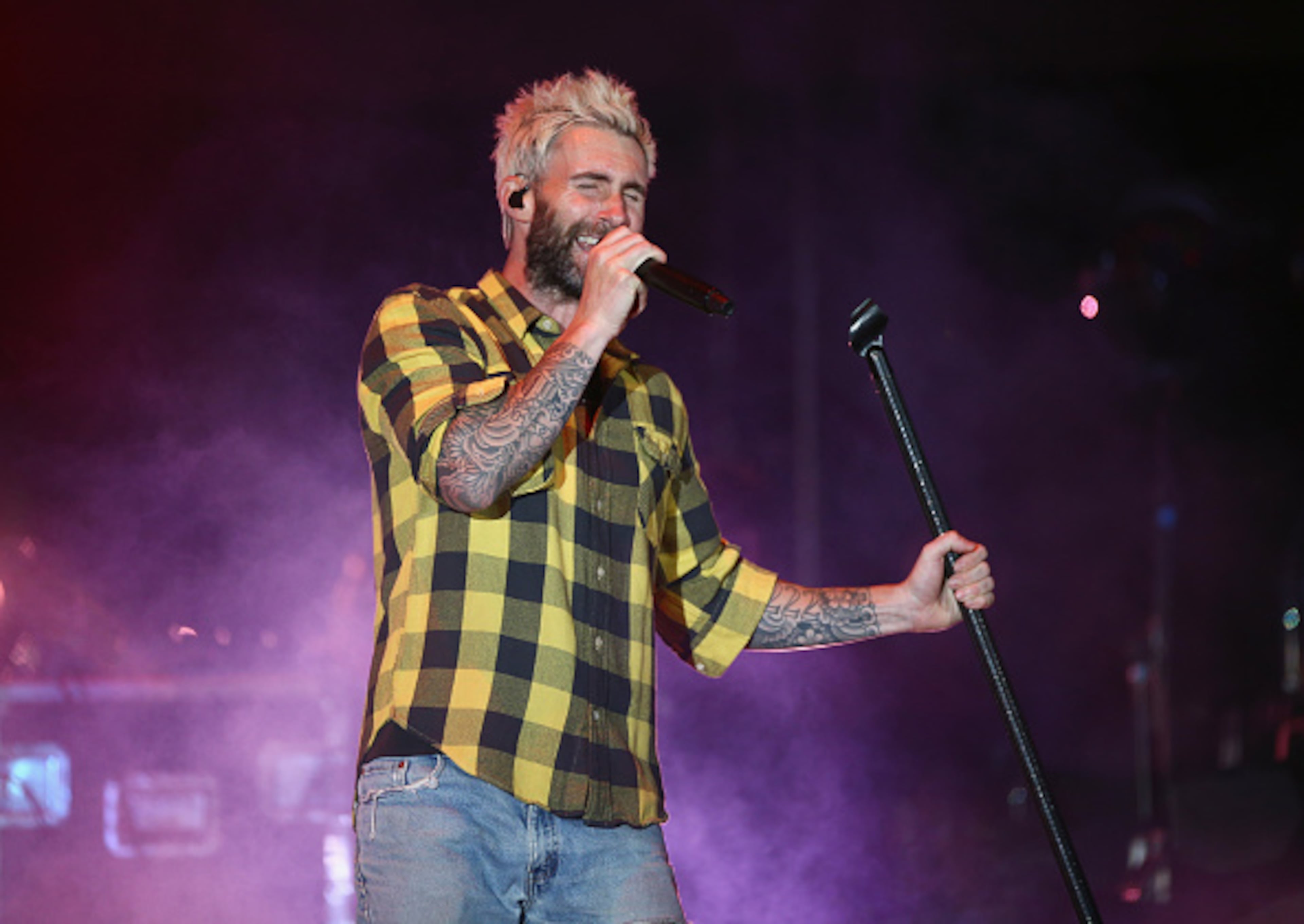 CARSON, CA - MAY 13: Adam Levine of Maroon 5 performs onstage during 102.7 KIIS FM's 2017 Wango Tango at StubHub Center on May 13, 2017 in Carson, California. (Photo by Rich Fury/Getty Images)