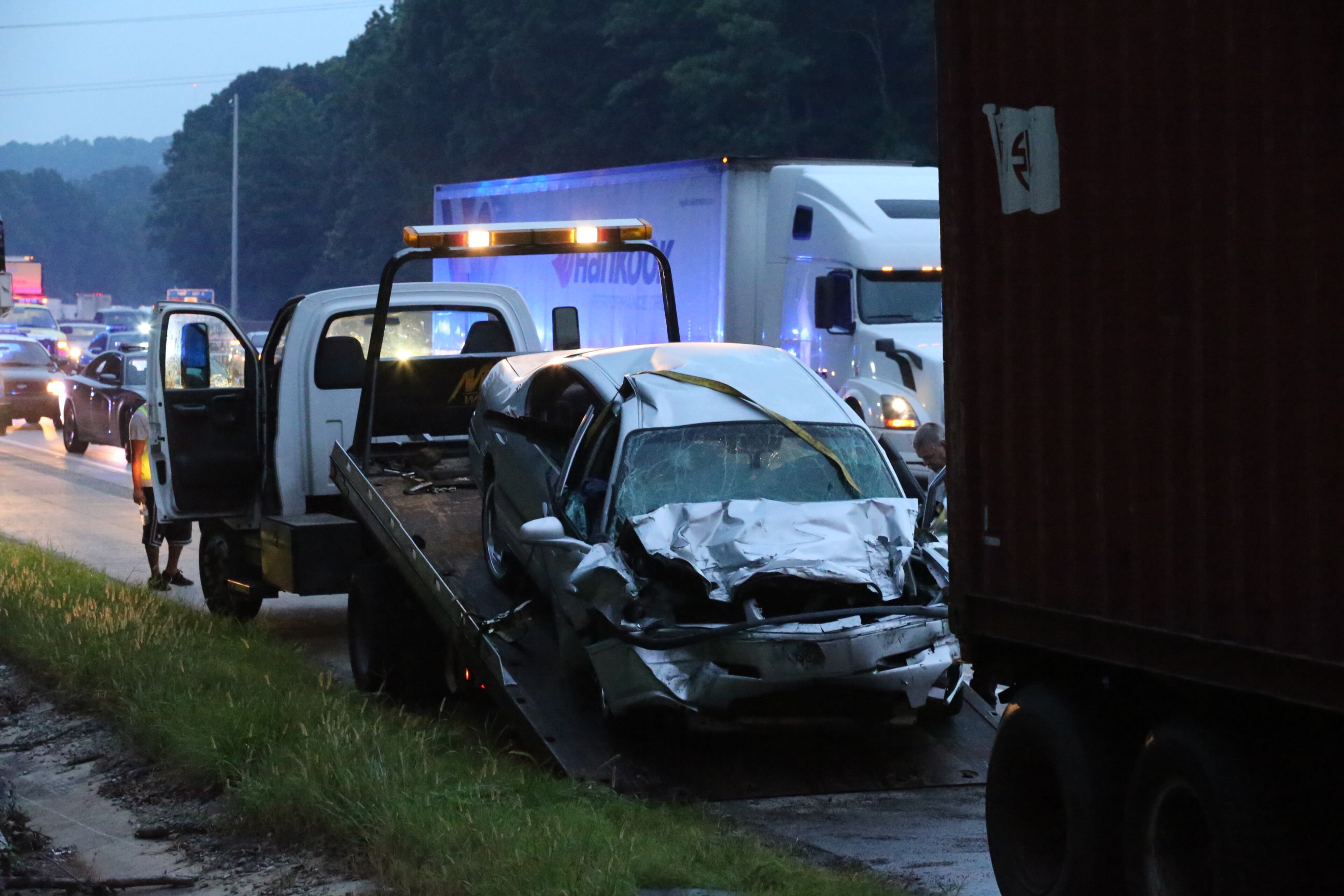 The Georgia State Patrol is investigating a fatal wreck that happened before daybreak Wednesday on I-285 in south Fulton County. The crash occurred about 5:30 a.m. on I-285 southbound between Camp Creek Parkway and Washington Road. According to the State Patrol, the driver of a passenger vehicle lost control and struck the back of a tractor-trailer. The driver of the passenger vehicle was pronounced dead at Grady Memorial Hospital.