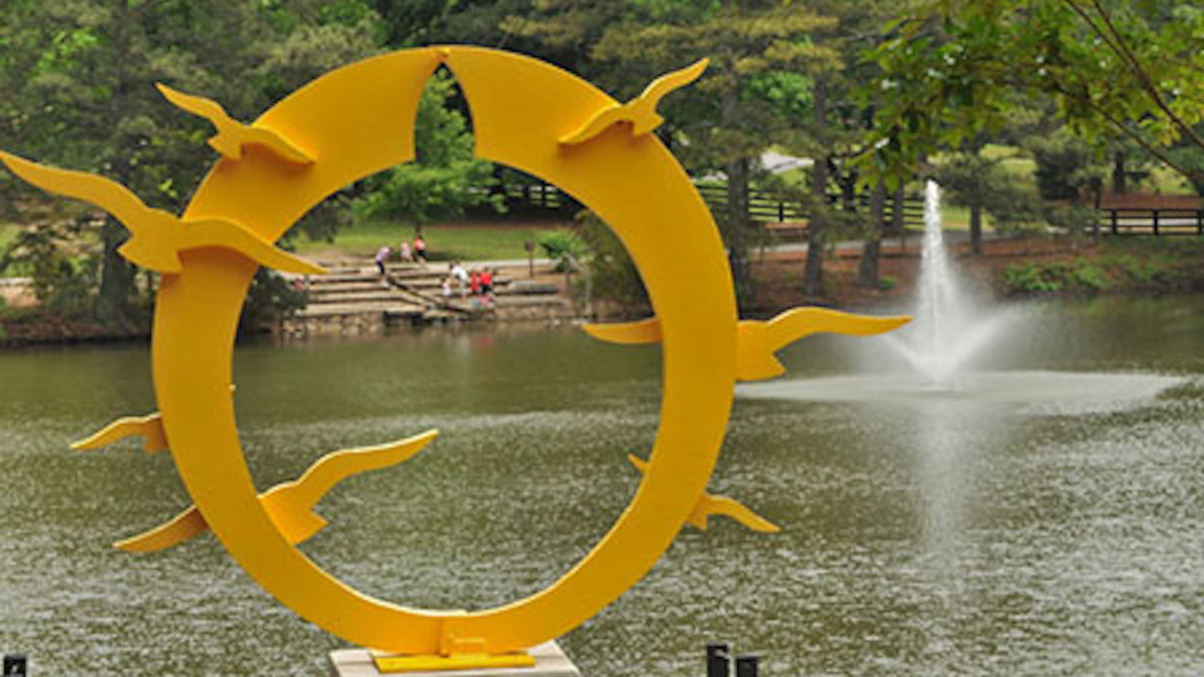 Suwanee will add covered pier to Sims Lake Park. Photo by Bill Mahan, courtesy of City of Suwanee