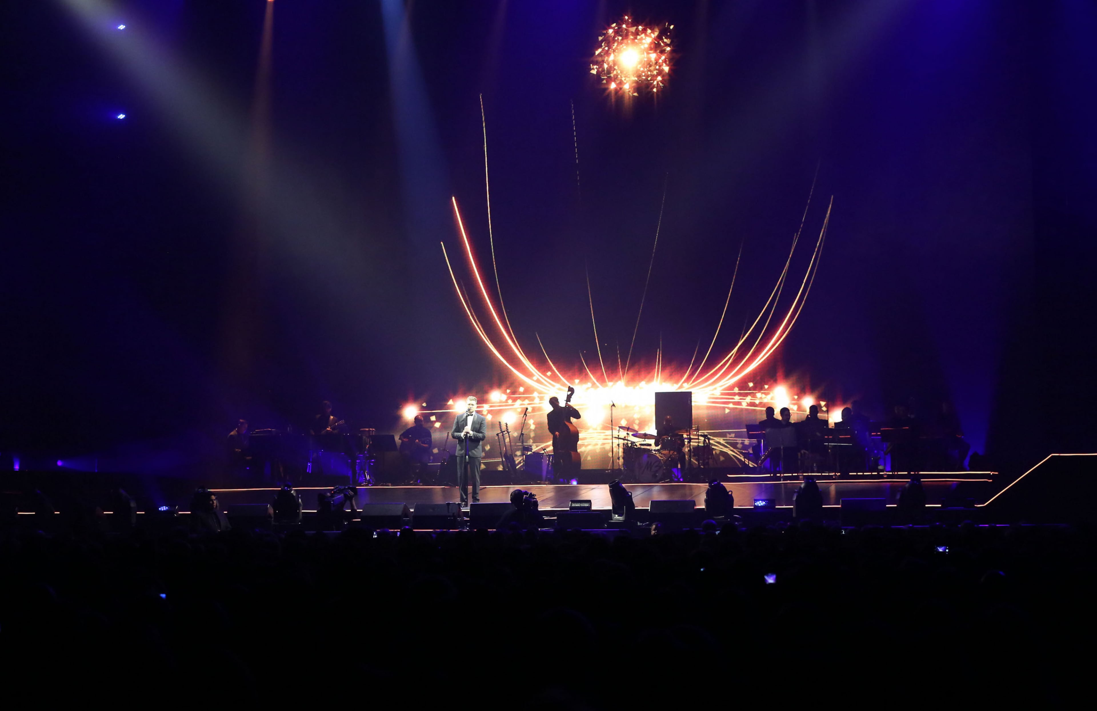 Vocalist Michael Buble played to a sold-out Gwinnett Arena in Duluth Sunday, Oct. 27, 2013 for his To Be Loved Tour. The Canadian vocalist, songwriter and actor has won three Grammy Awards and multiple Juno Awards.