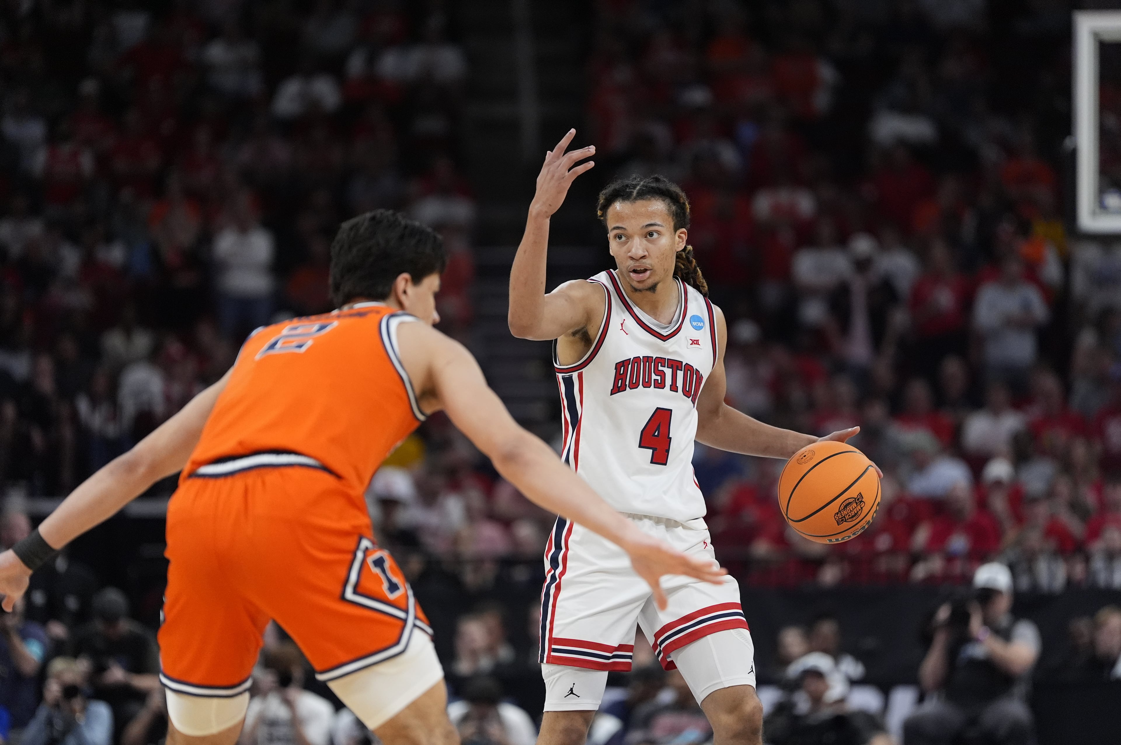 NCAA Illinois Houston Basketball