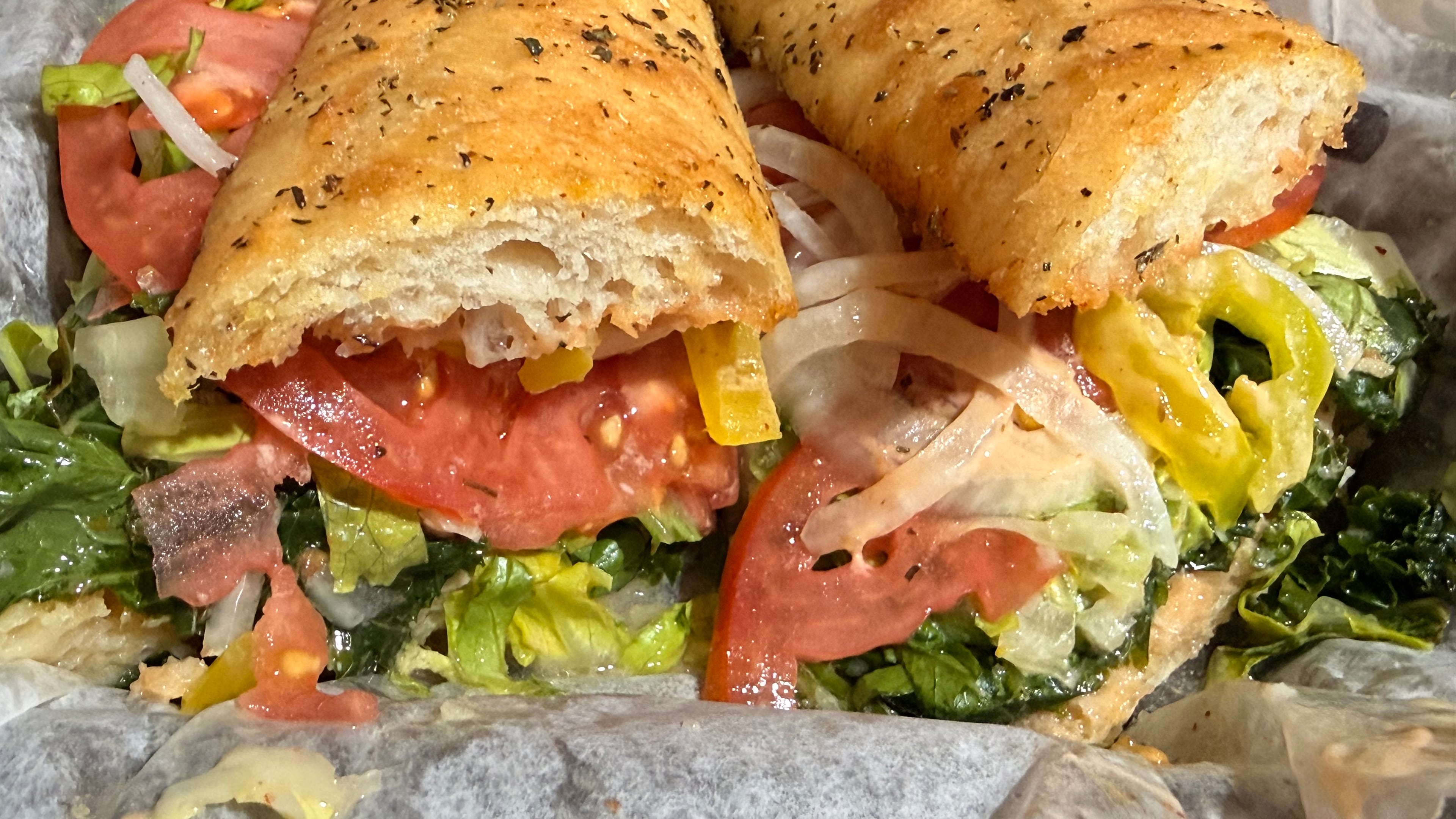 The Tribeca grinder is one of the delicious items available at BoJaynes Specialty Foods in McDonough. The shop is known for their homemade spice blends and natural ingredients. (Justin Brown for the AJC)